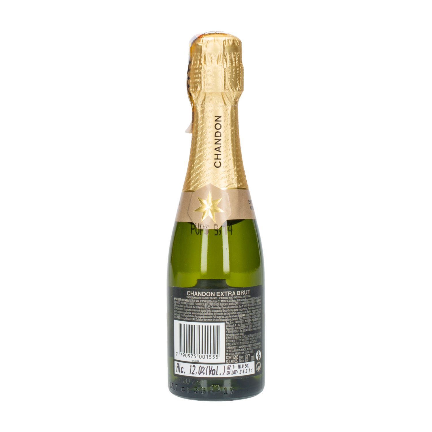 Vino Espumante Argentino Extra Brut CHANDON 187 Ml