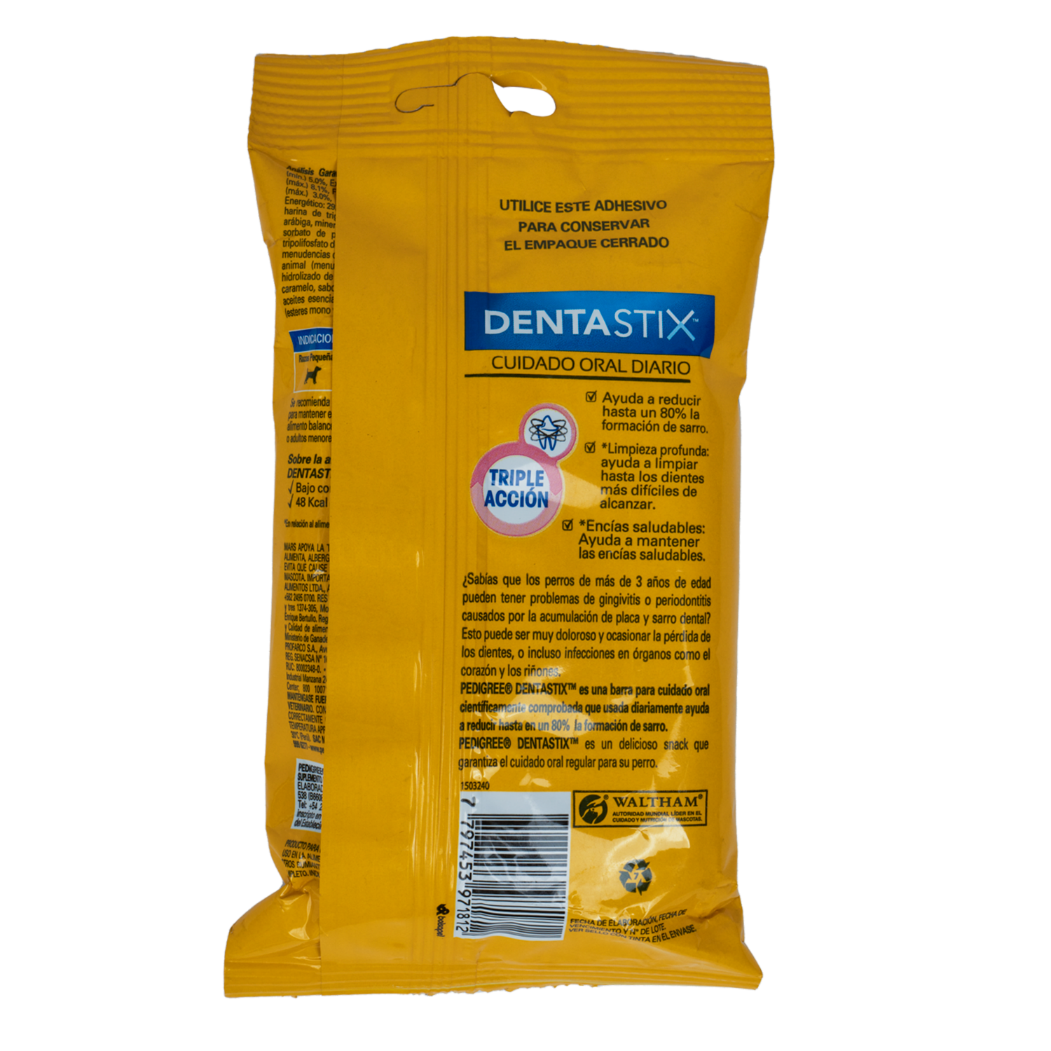 Snack Para Perros Dentastix Sticks Razas Pequeñas PEDIGREE 109.90 G