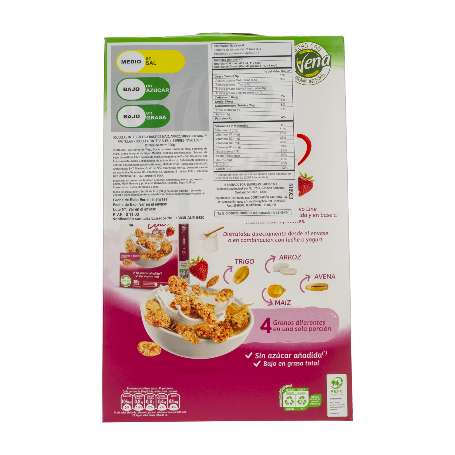 Cereal Line Berries VIVO 320 G