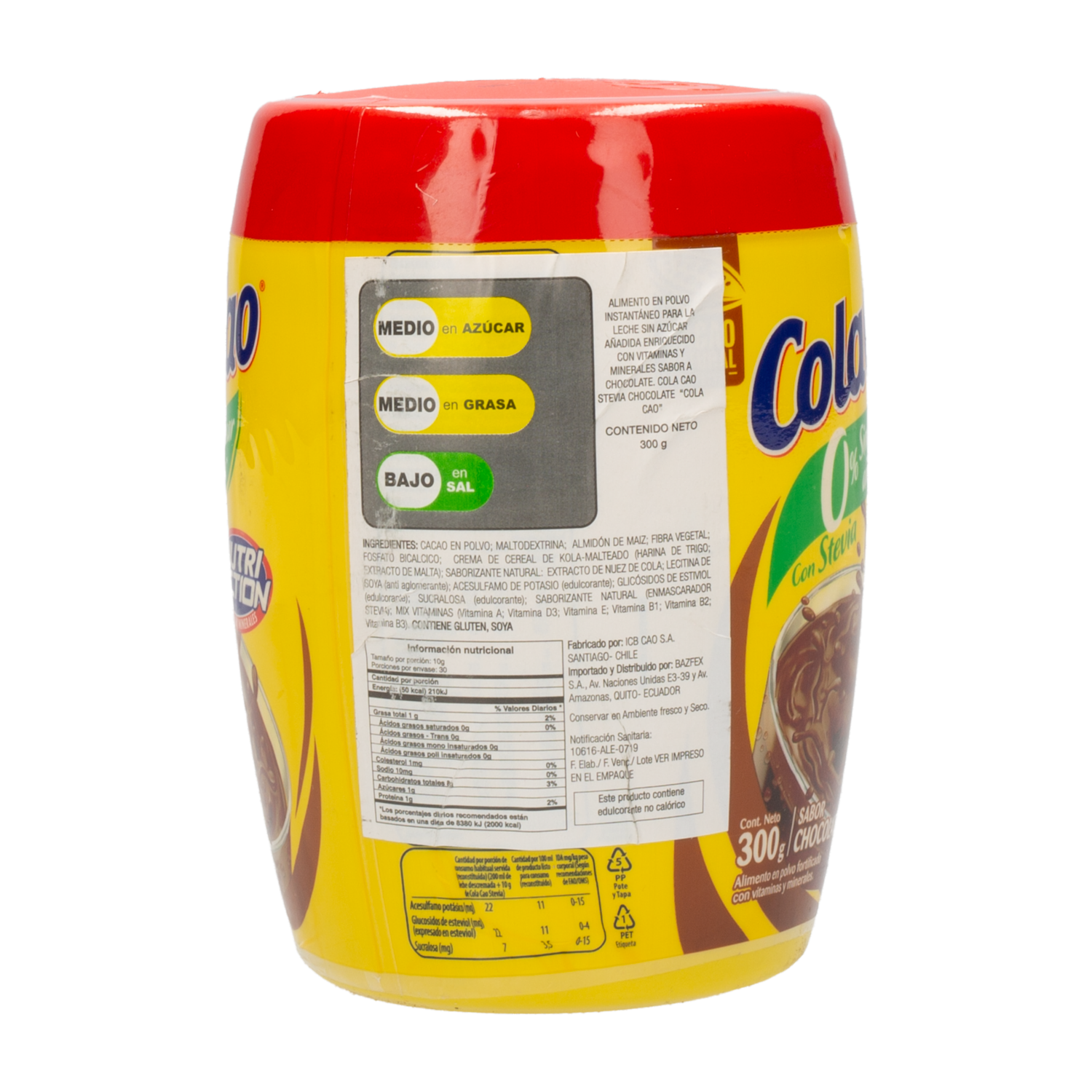 Chocolate En Polvo Con Stevia COLA CAO 300 G
