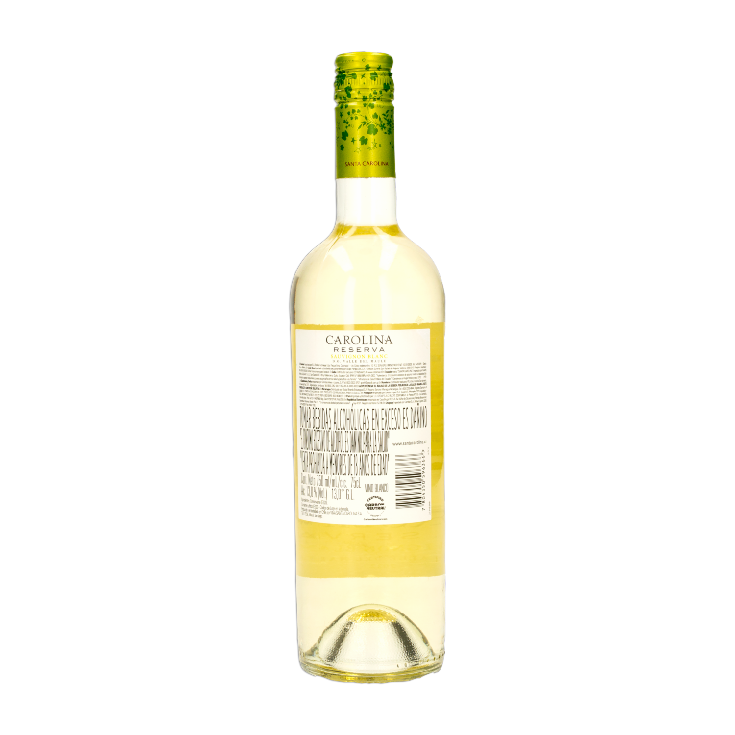 Vino Blanco Reserva Sauvignon SANTA CAROLINA 750 ML