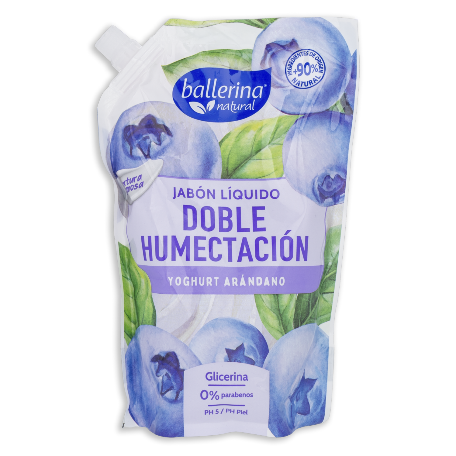 Jabón Líquido De Yogurt Con Arándanos Doy Pack BALLERINA 900 Ml