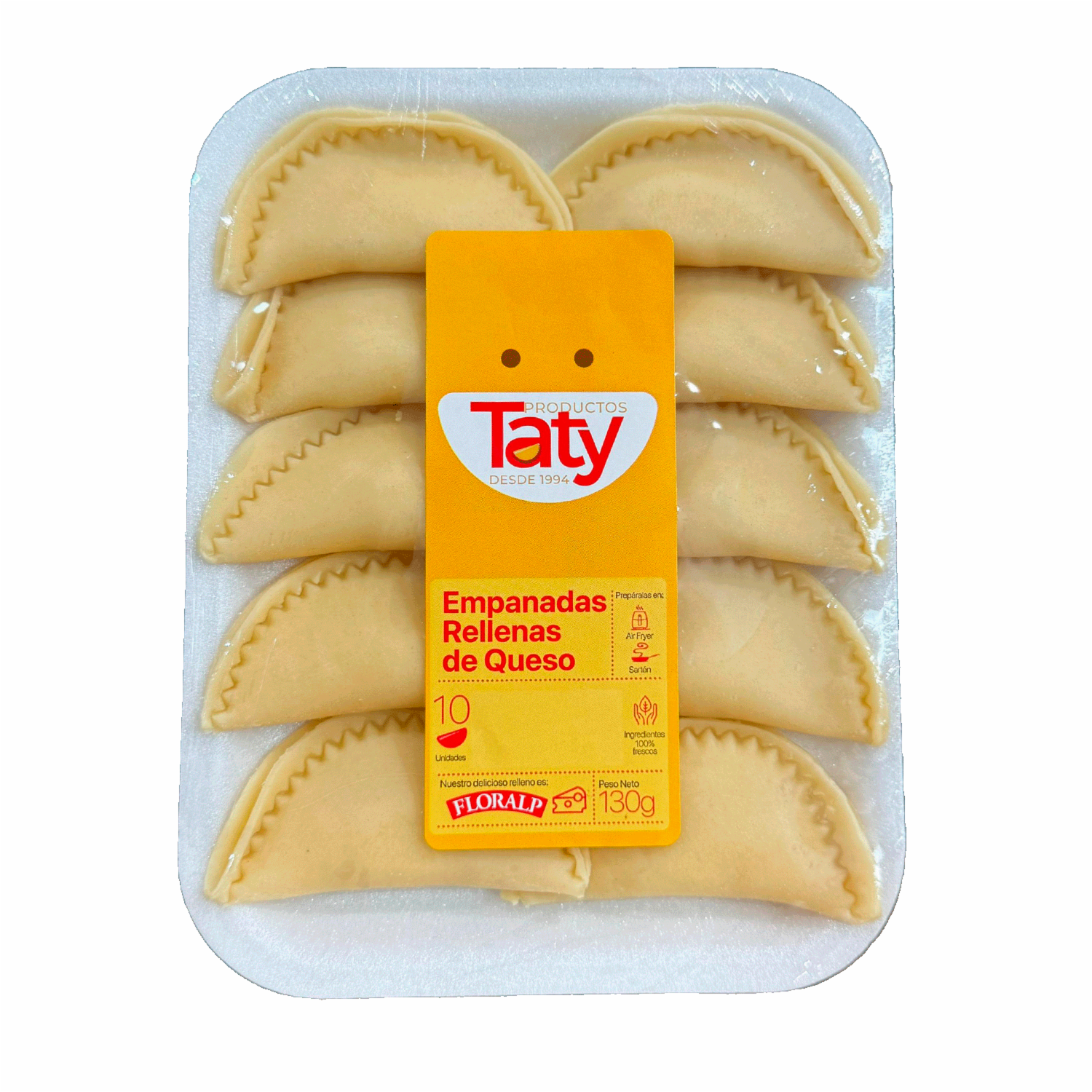 Empanadas Rellenas De Queso Mozarrella Listas Para Freir TATY X 10 Uds 130 G