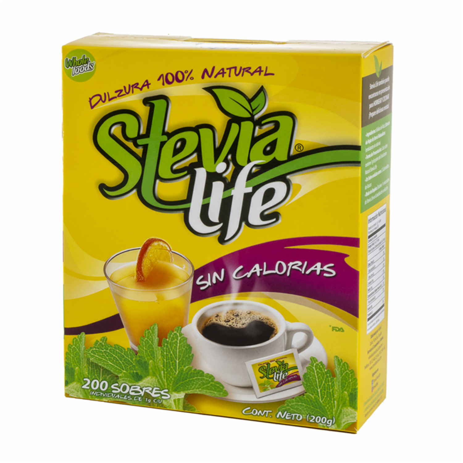 Endulzante Sin Gluten STEVIA LIFE 200 G