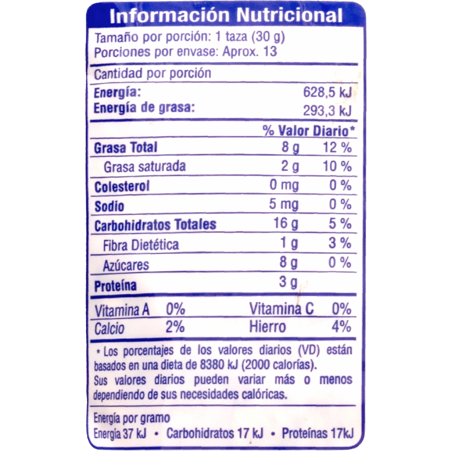Granola Crocante NUTRI-VIDA 400 g