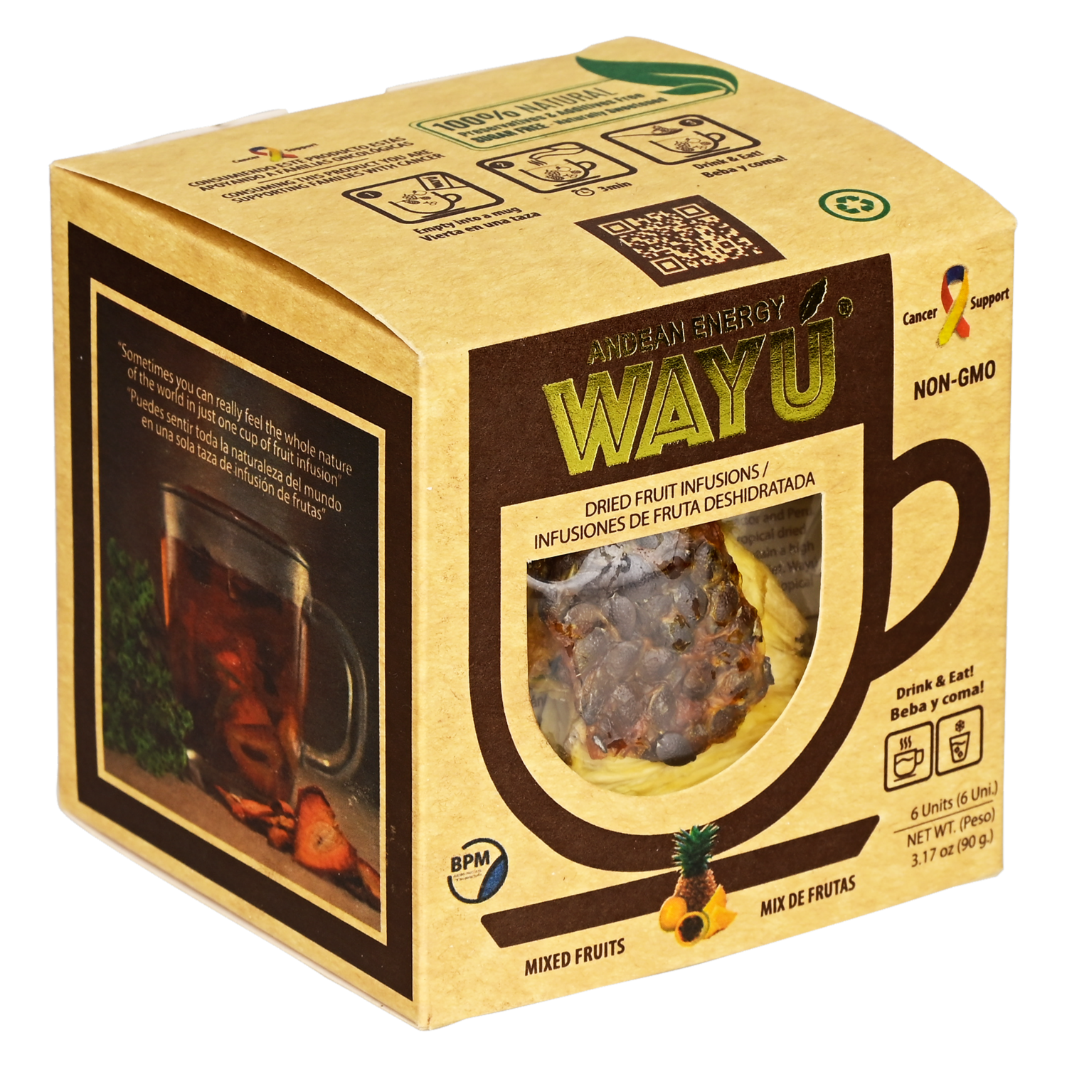 Infusión De Frutas Deshidratadas WAYÚ 6 X 15 g