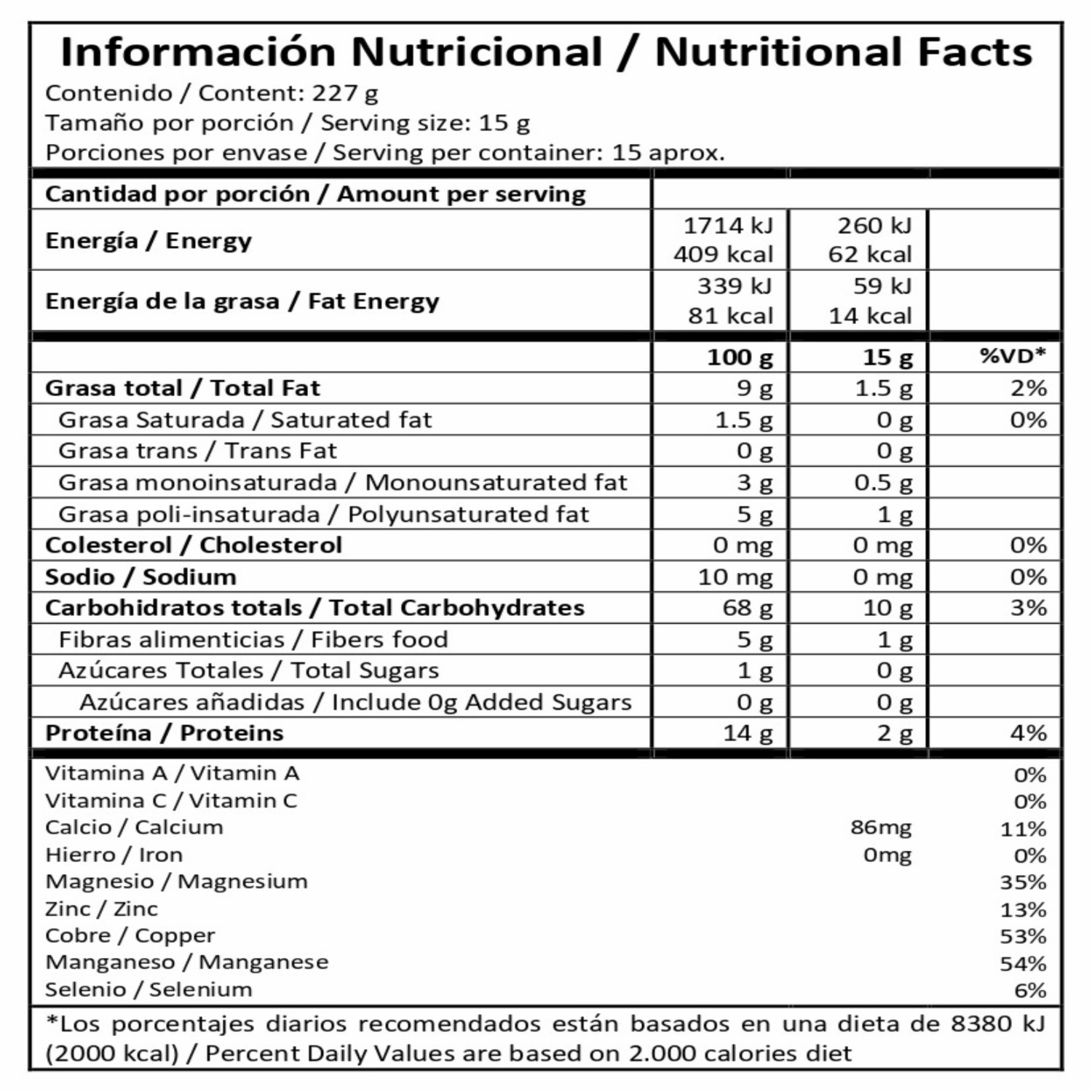 Cocoa Orgánico ARAWI 227 G
