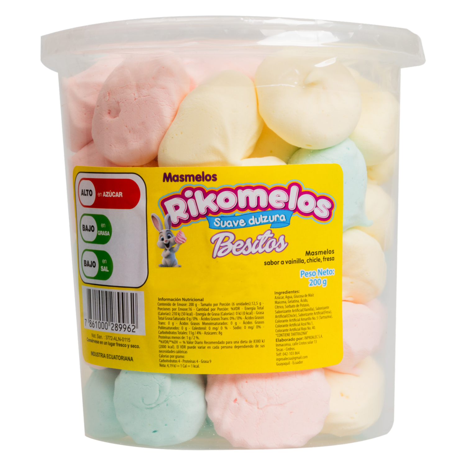 Masmelos Besitos RIKOMELOS 200 G