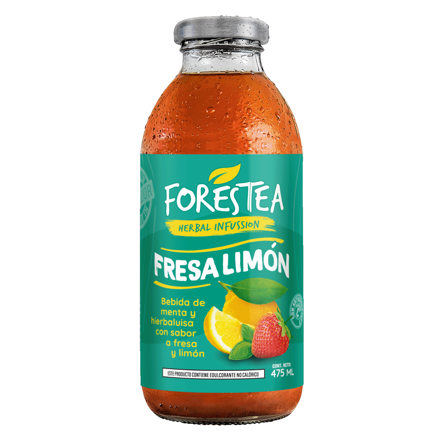 Té Frio Fresa Limón Sin Gluten FORESTEA 475 Ml