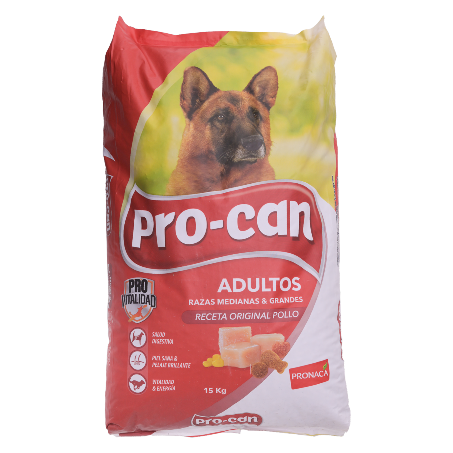 Alimento Para Perros Adultos Razas Medianas y Grandes Sabor Original PRO-CAN 15 Kg
