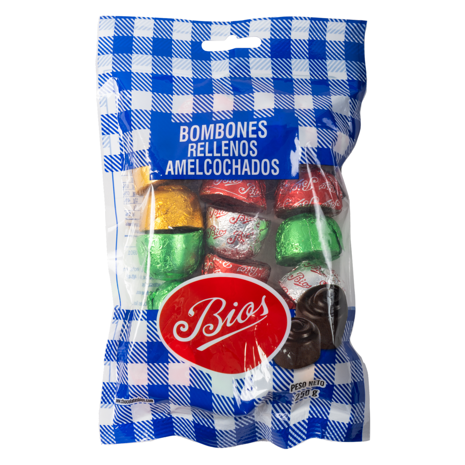 Bombones De Chocolate Amelcochados Surtidos BIOS 250 G