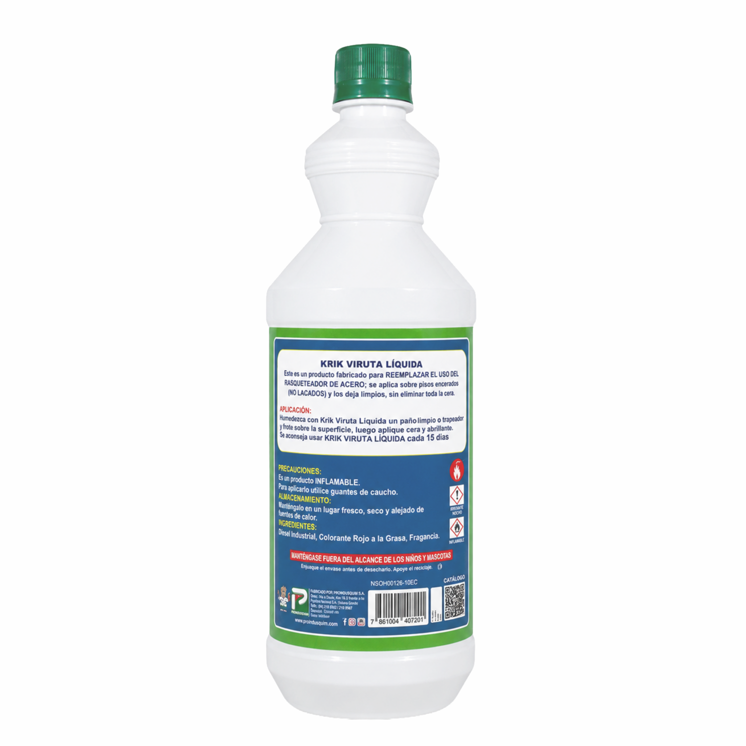 Limpia Pisos De Madera No Lacada Viruta KRIK 1000 Ml