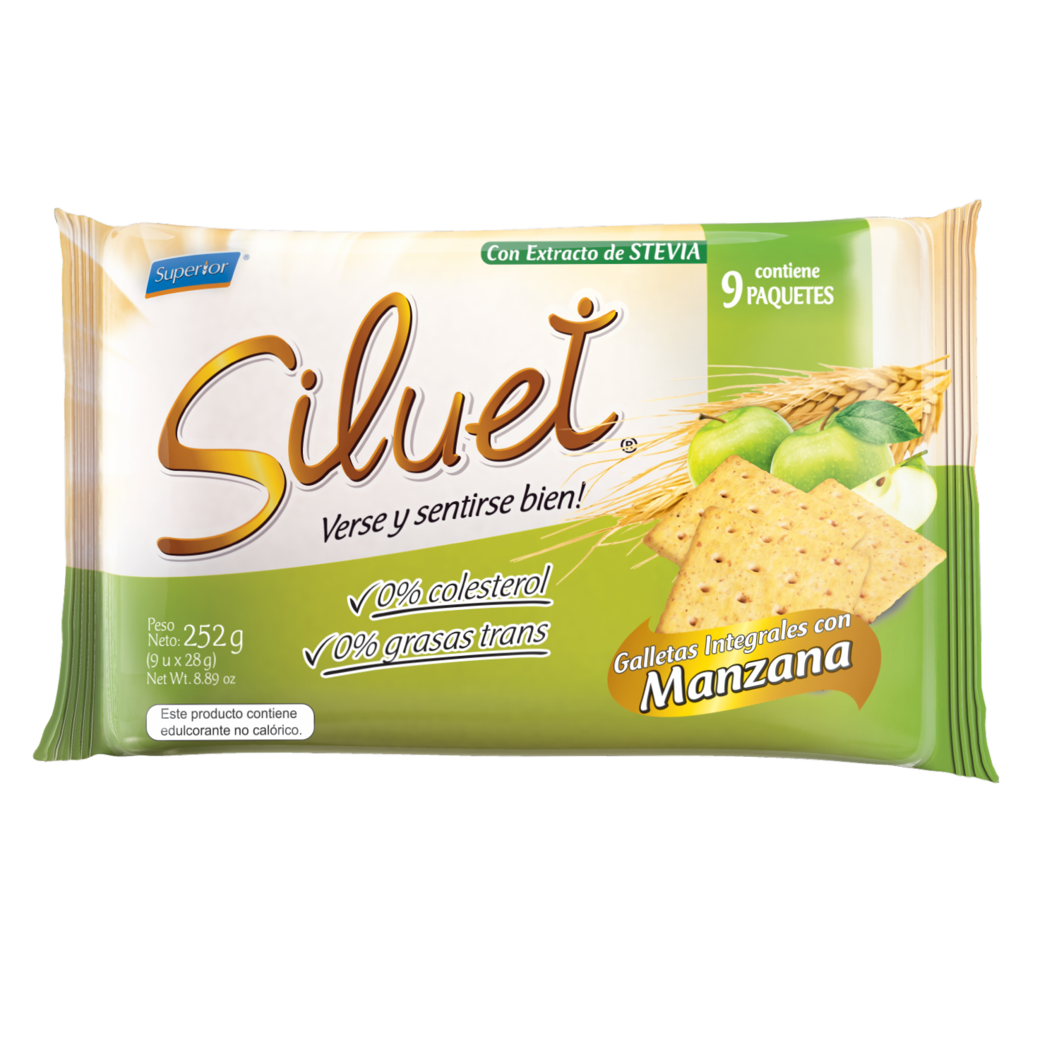 Galletas Integrales De Manzana SILUET 252 G