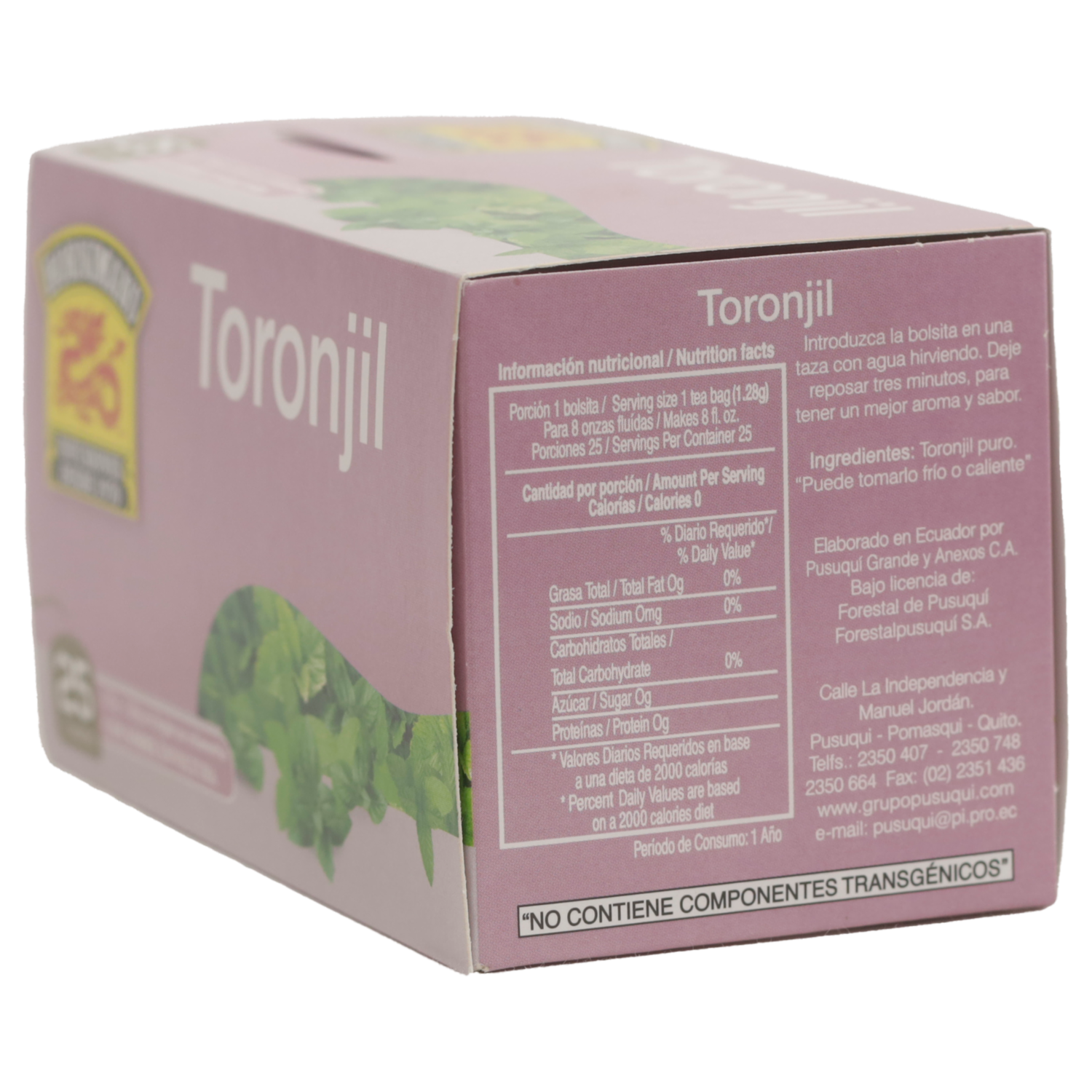 Toronjil Seco Infusión HORNIMANS 25 X 1.28 G