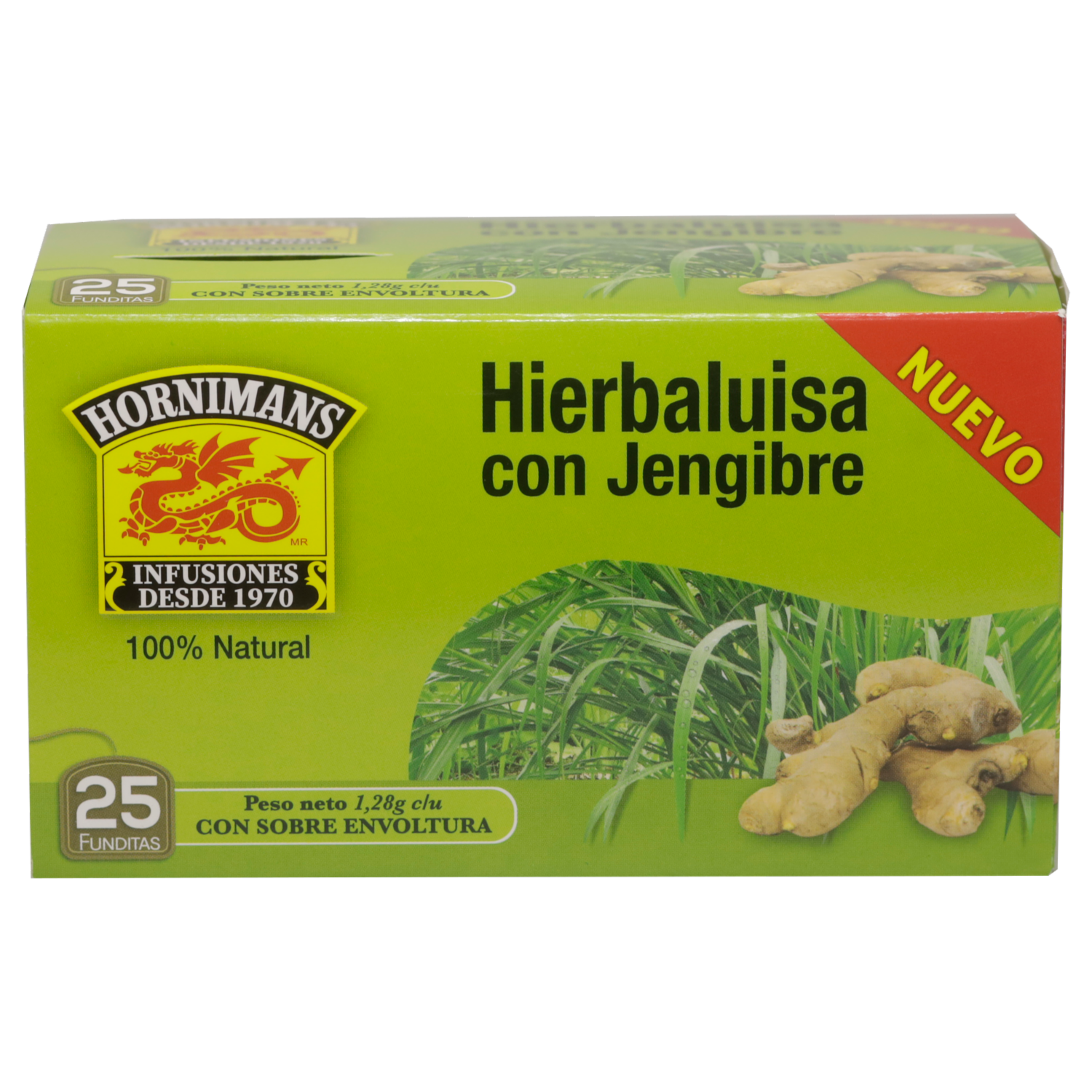 Infusión De Hierbaluisa Con Jengibre HORNIMANS 25 x 1.28 G