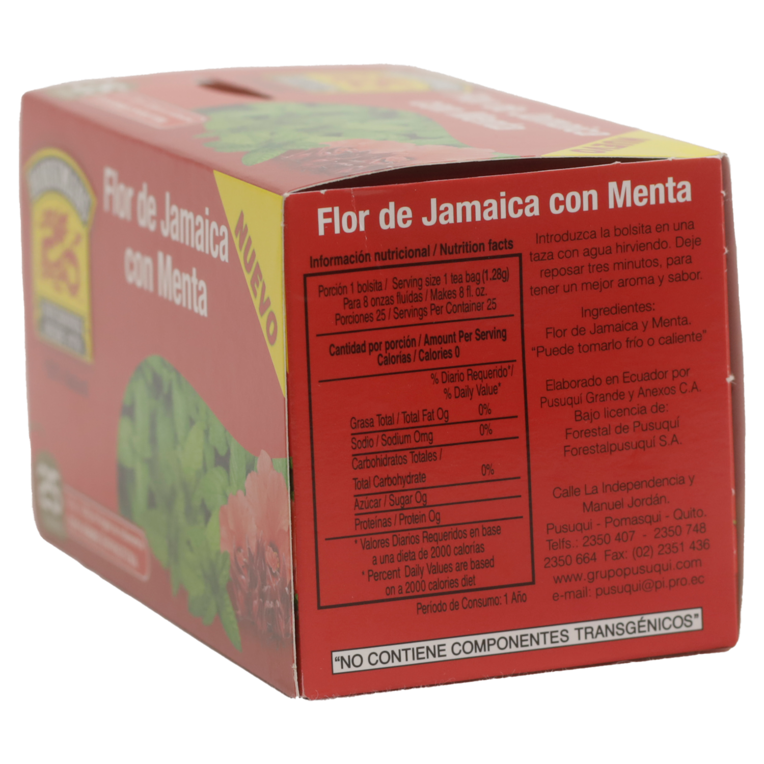 Infusión De Jamaica Con Menta HORNIMANS 25 x 1.28 G