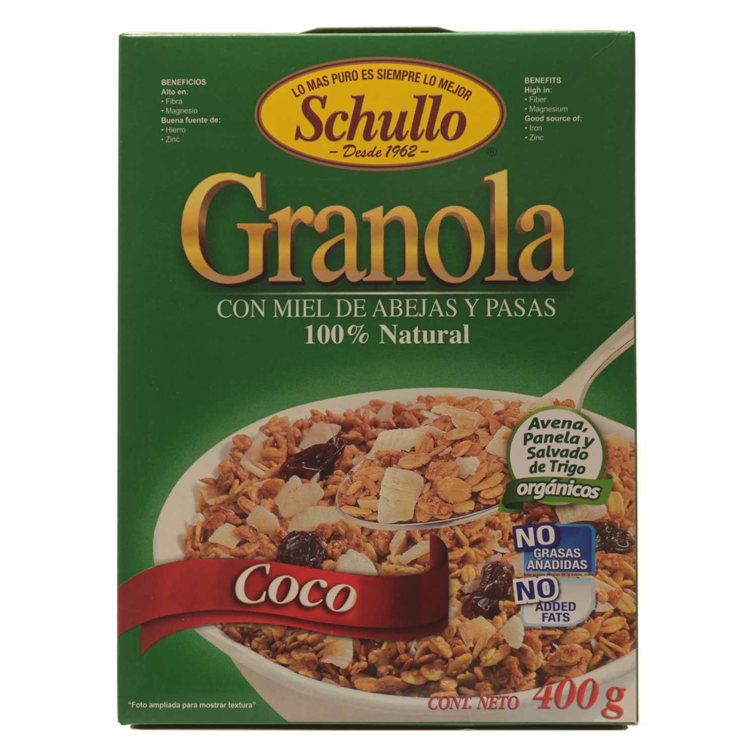 Granola Con Coco SCHULLO 400 G