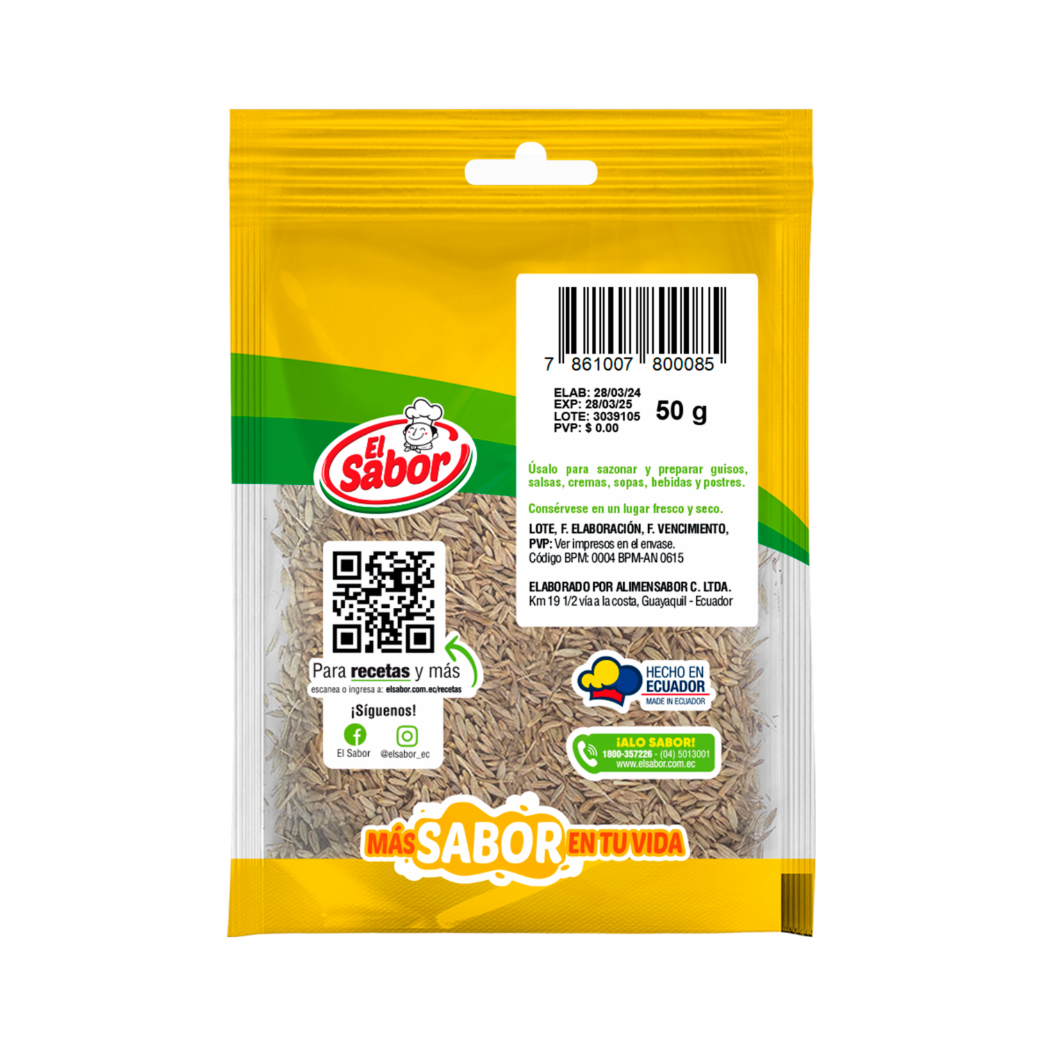 Comino Natural EL SABOR 50 G