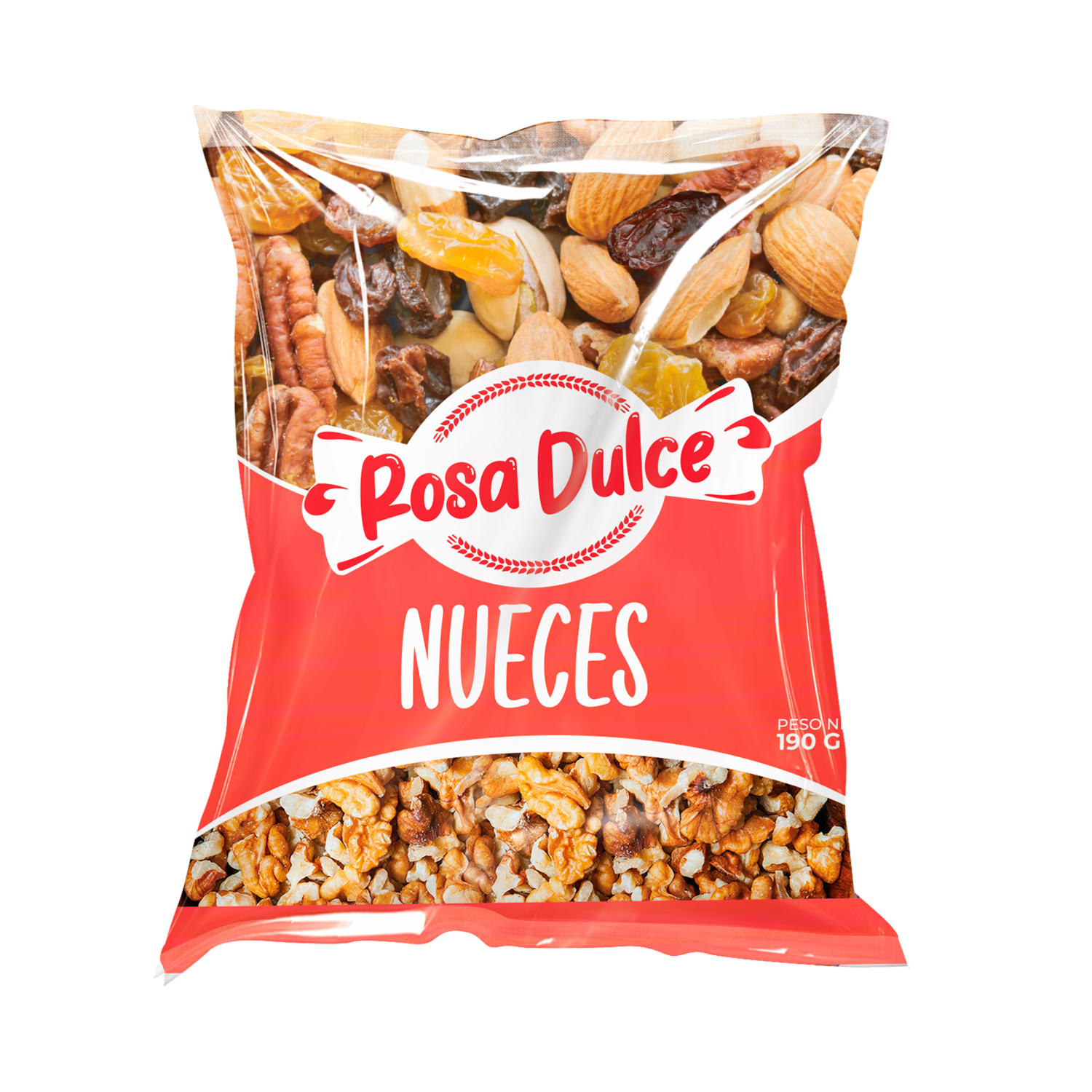 Nueces Sin Cascara ROSA DULCE 190 G