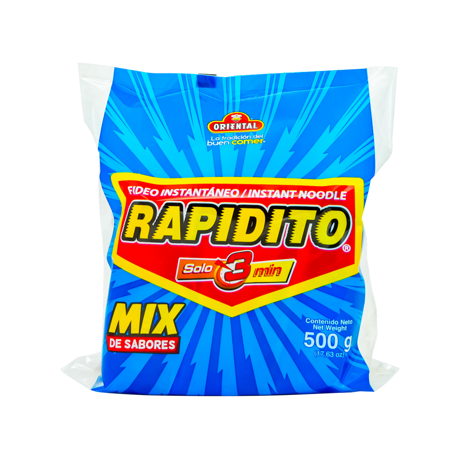 Fideo Instantáneos Rapidito Mix ORIENTAL 500 G