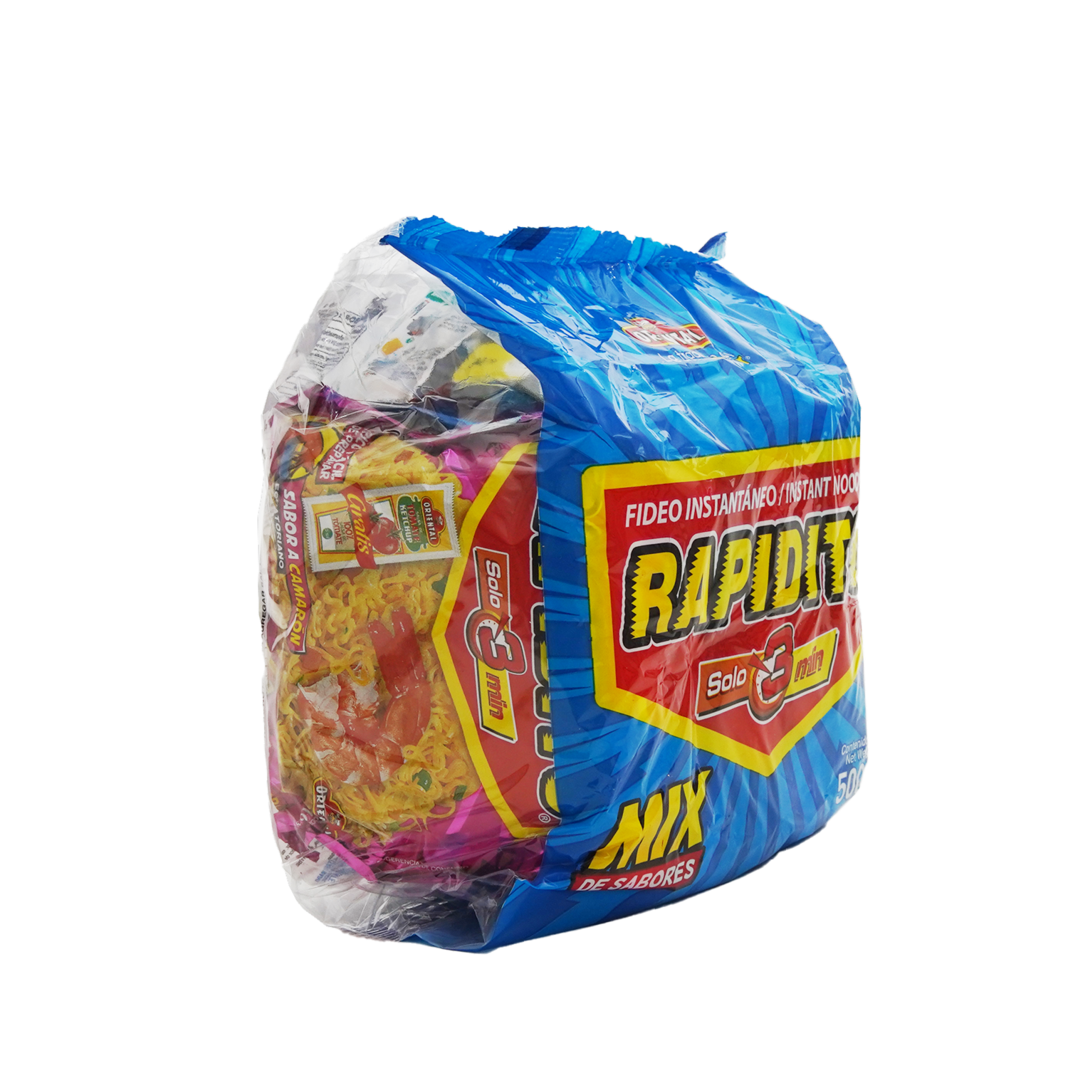 Fideo Instantáneos Rapidito Mix ORIENTAL 500 G