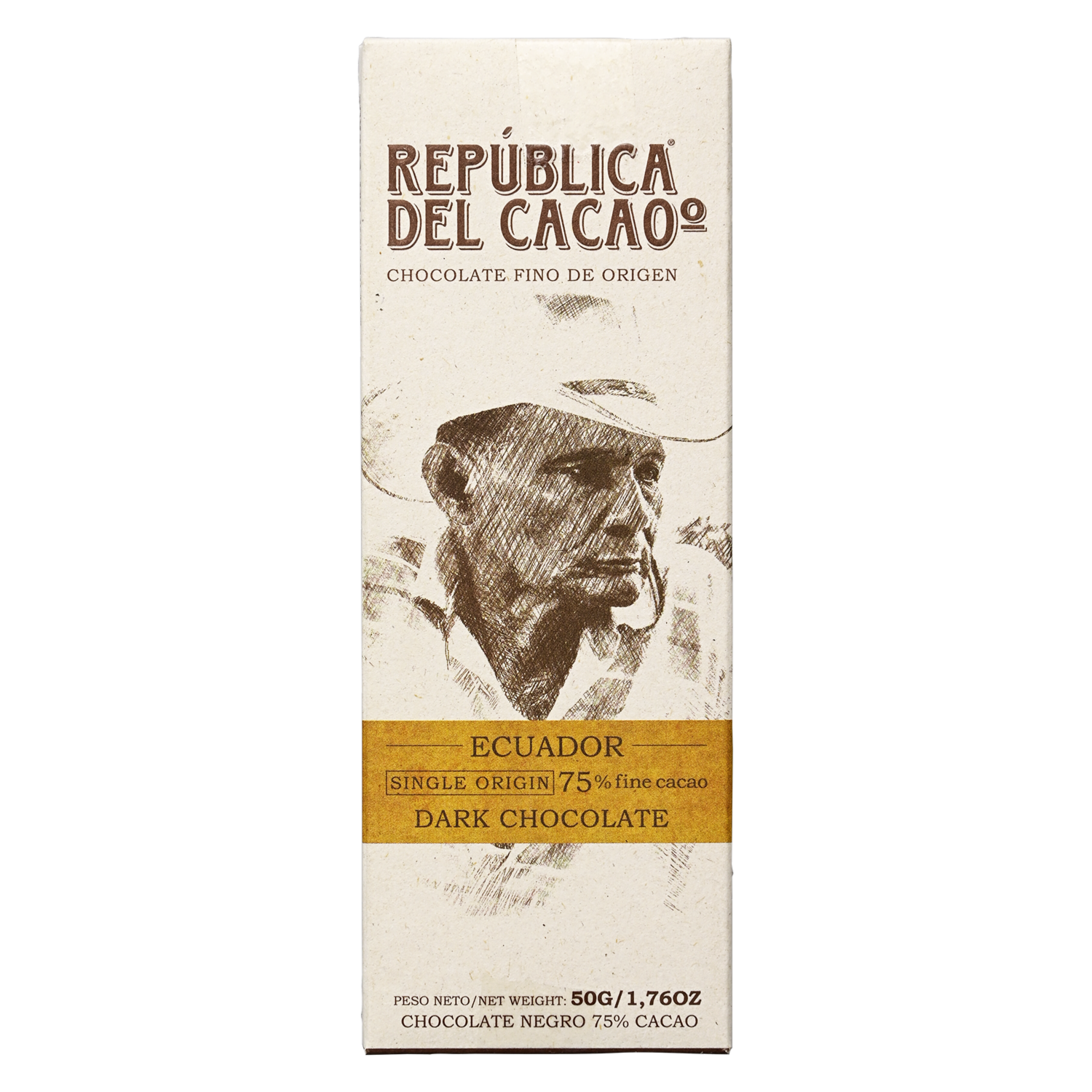 Chocolate Negro Los Rios Al 75% REPUBLICA DEL CACAO 50 G