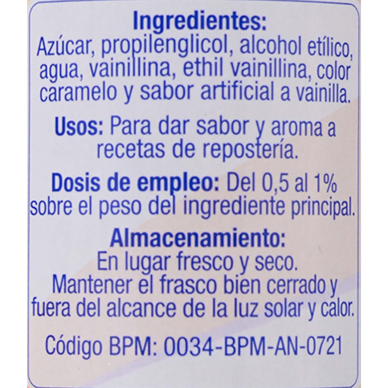Extracto De Vainilla Líquido LEVAPAN 100 Ml