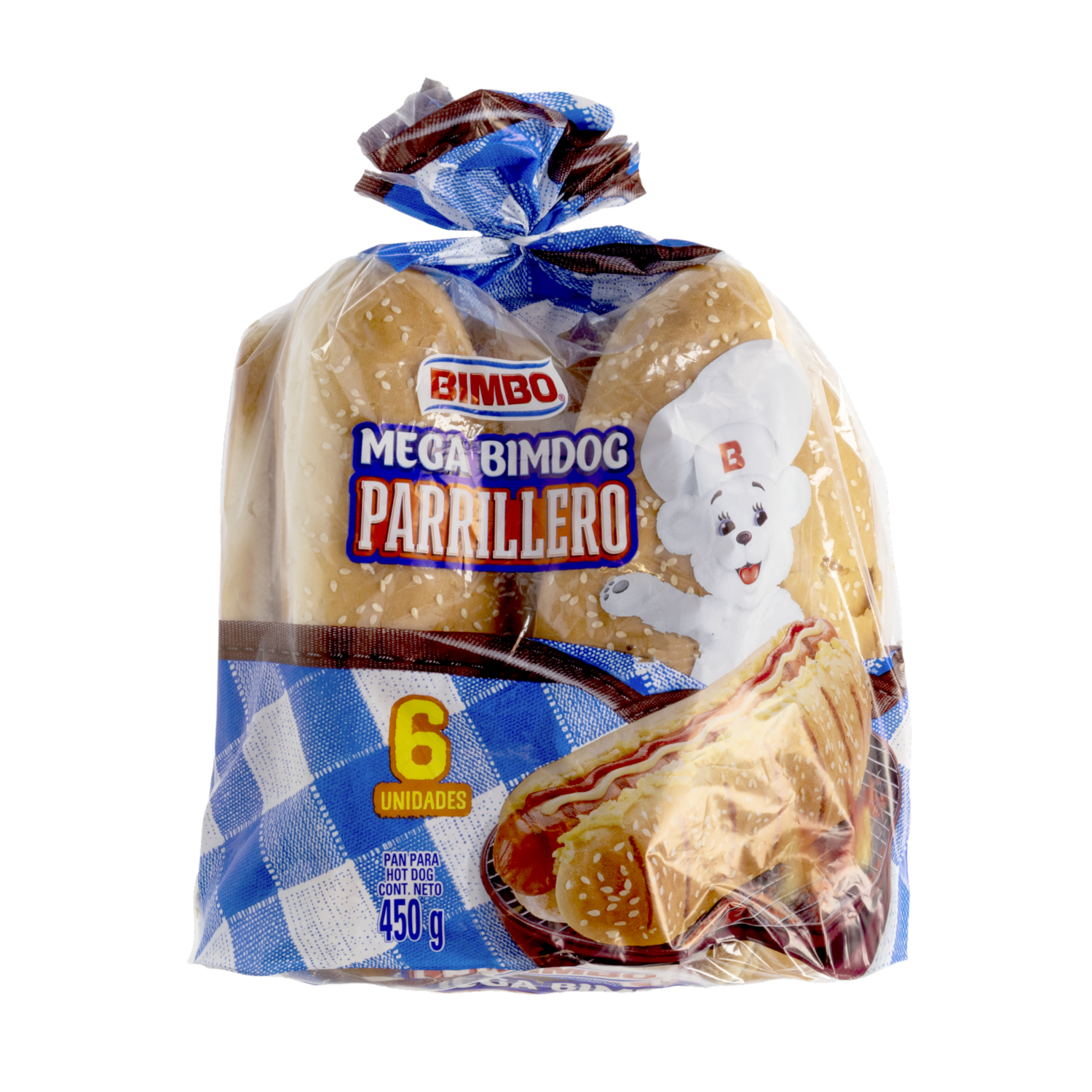Pan Para Hot Dog Parrillero BIMBO 450 G