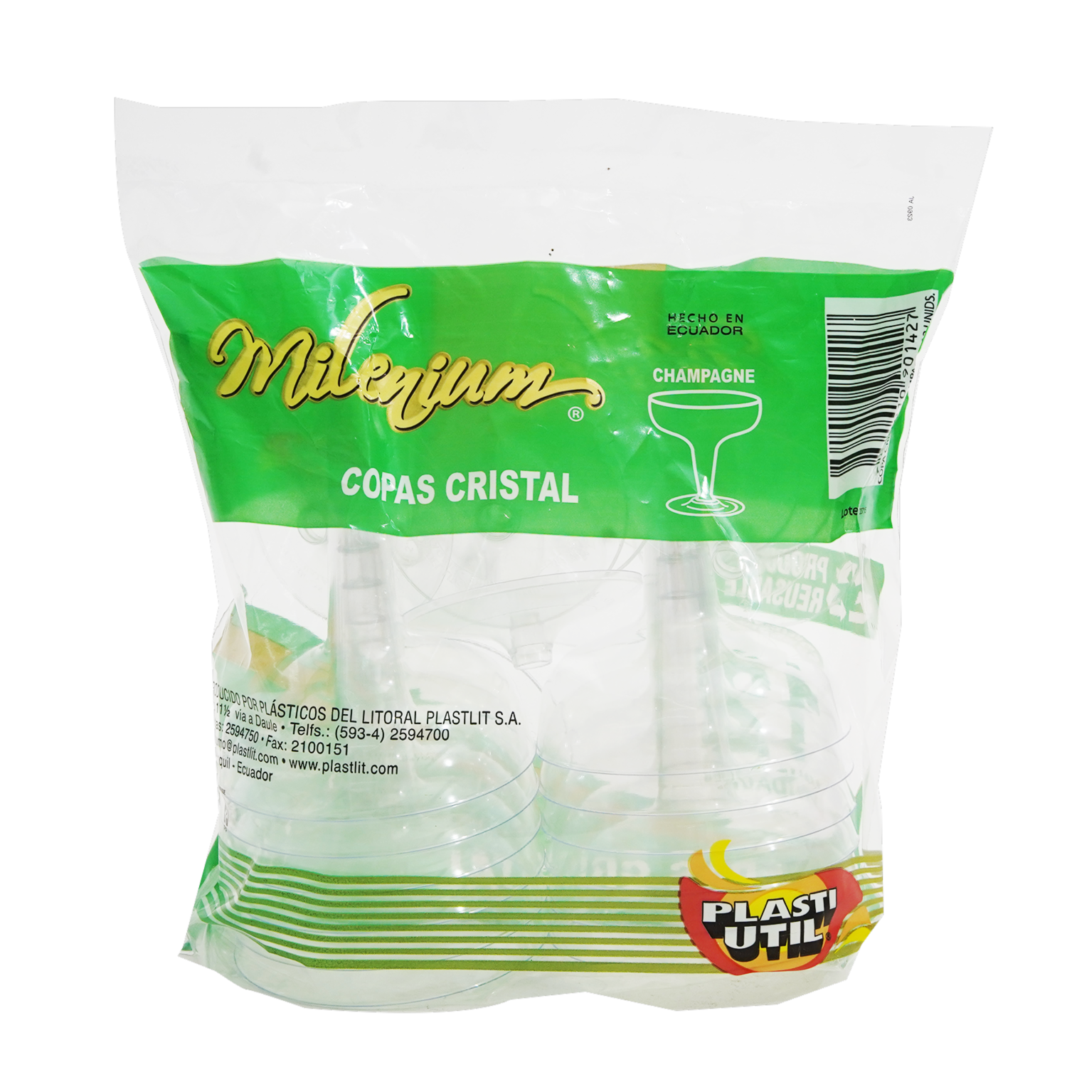 Copas De Champagne PLASTIUTIL 12 Uds