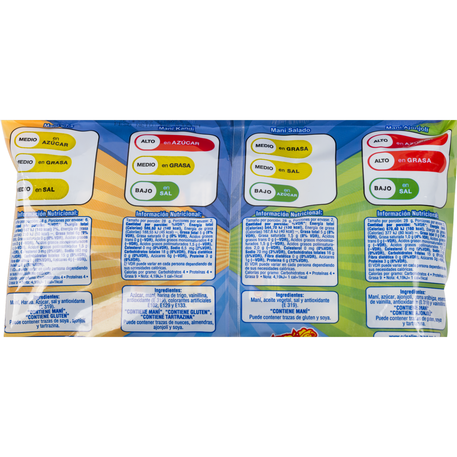 Maní Pack Surtido MANÍ CRIS 336 g