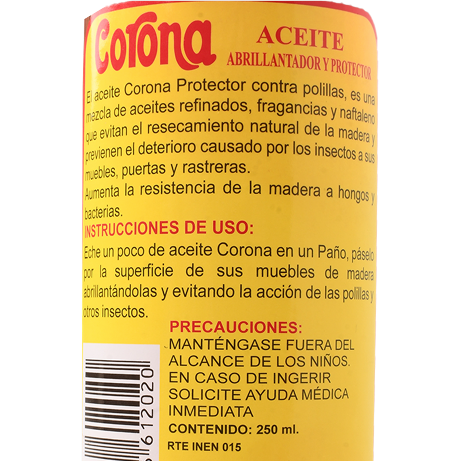 Aceite Para Muebles Tono Rojo CORONA 250 Ml