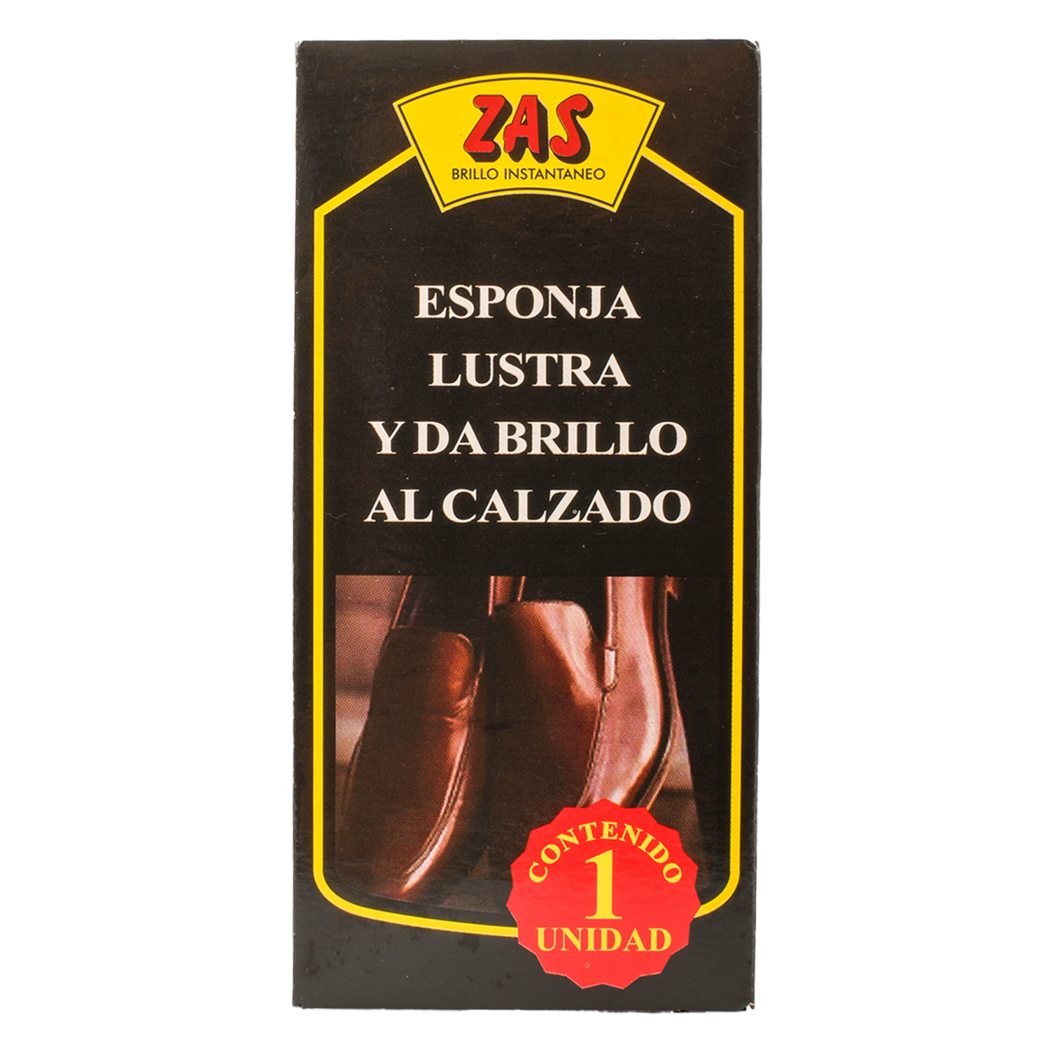 Esponja Para Calzado Con Brillo Instantáneo ZAS Unidad