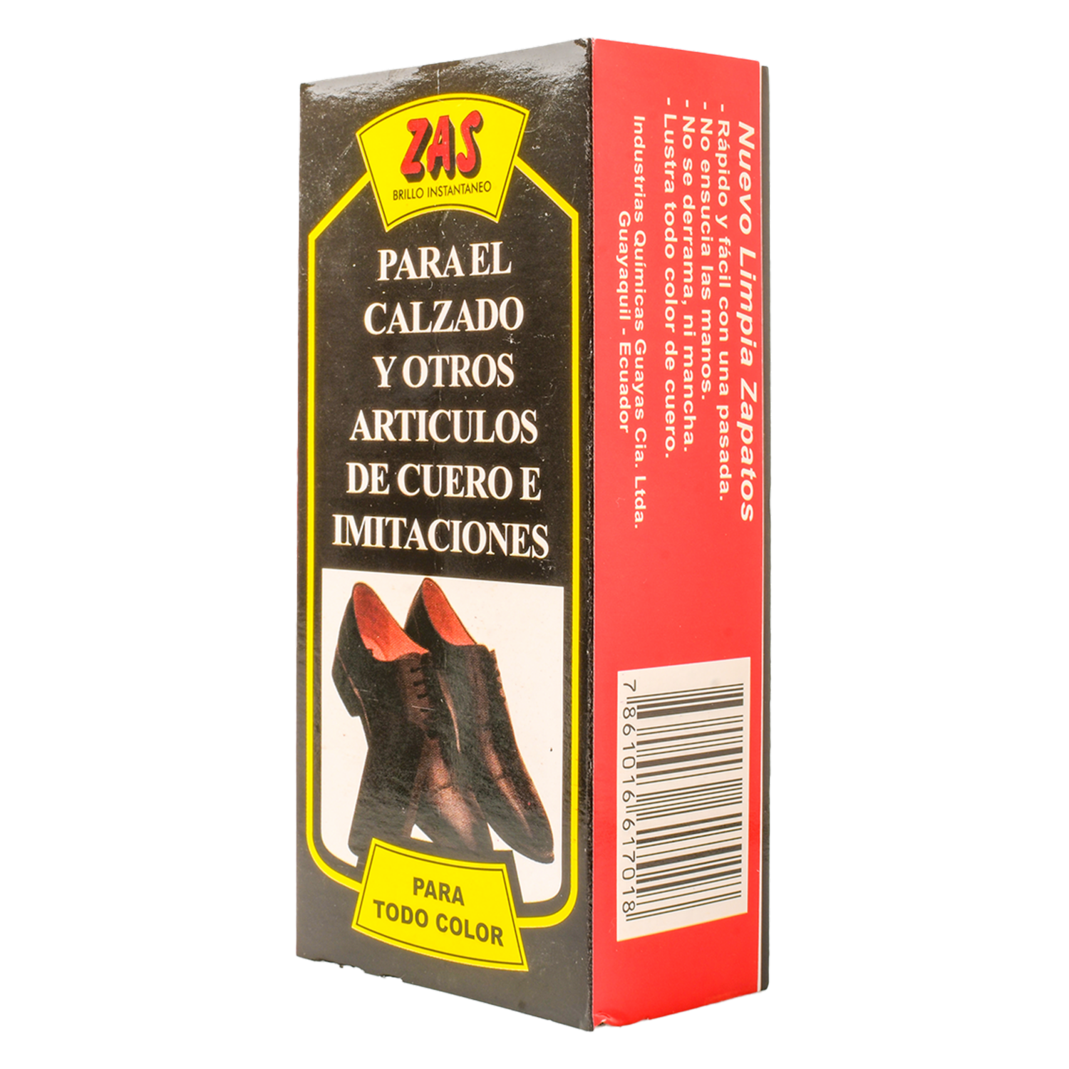 Esponja Para Calzado Con Brillo Instantáneo ZAS Unidad