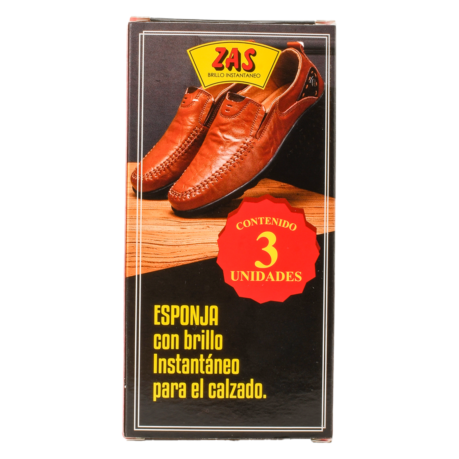 Esponja Para Calzado Con Brillo Instantáneo ZAS 3 U