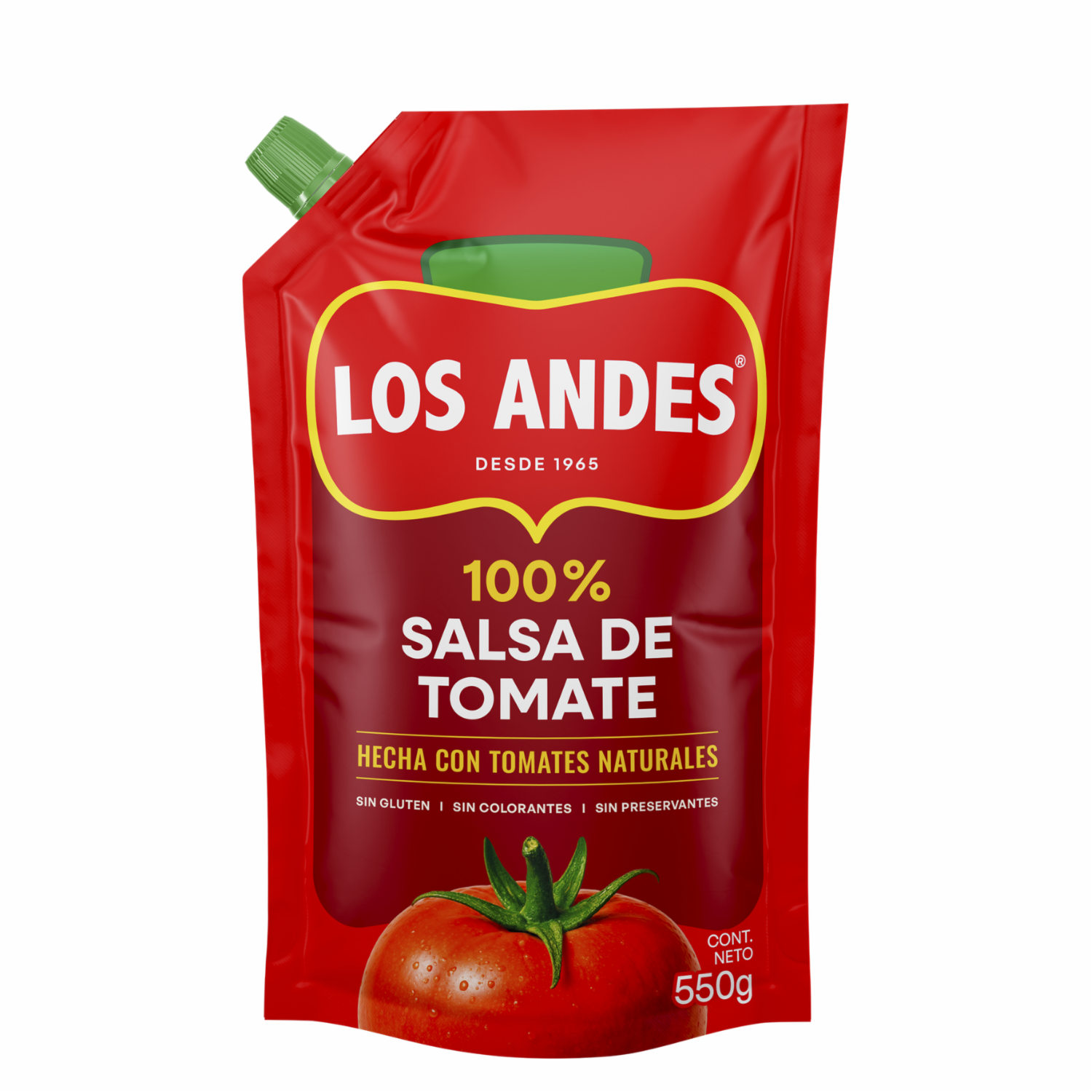 Salsa De Tomate Económica LOS ANDES DoyPack 550  G