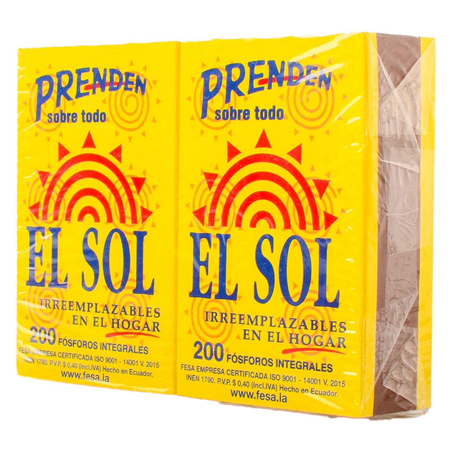 Fósforos Resistente EL SOL 2 X 200 u
