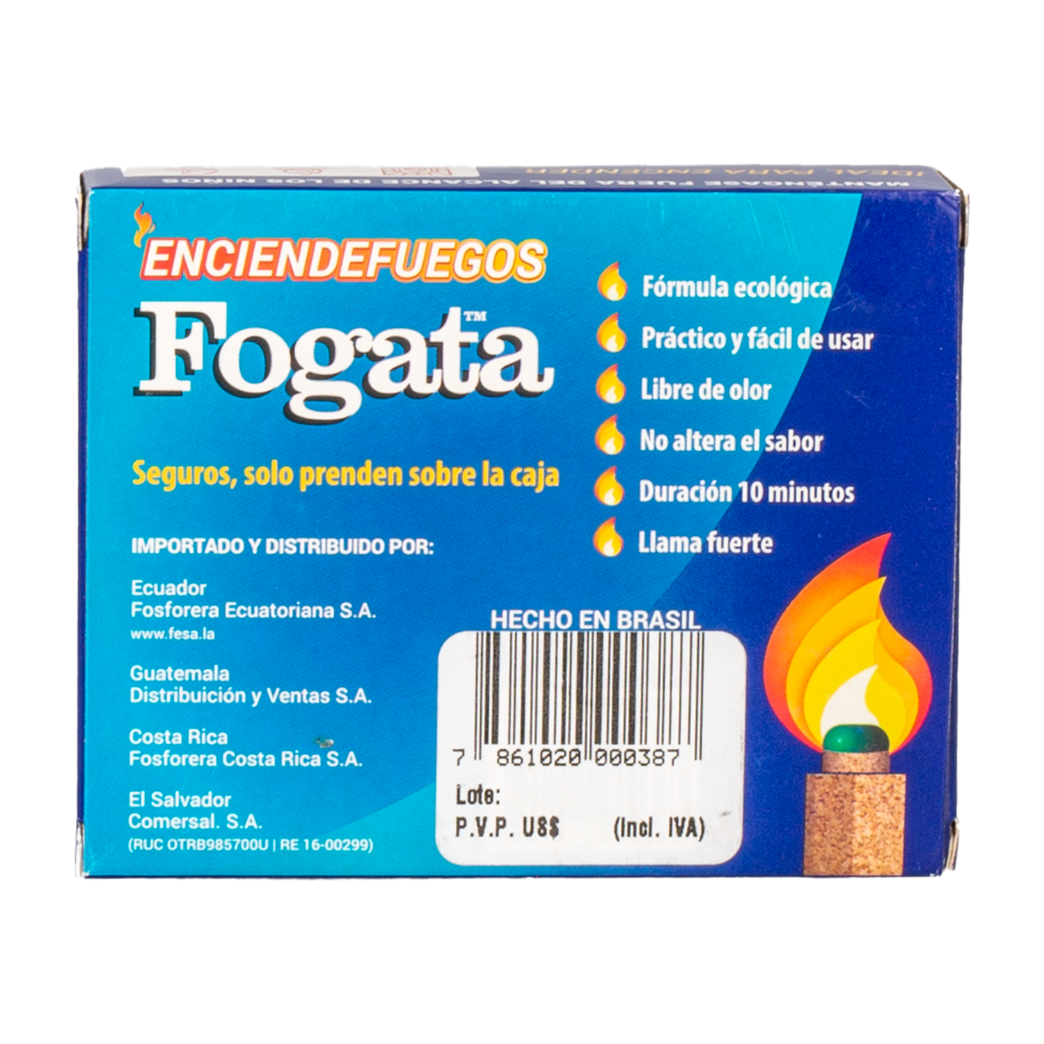 Encendedor De Fuego X 5 Unidades FOGATA Unidad