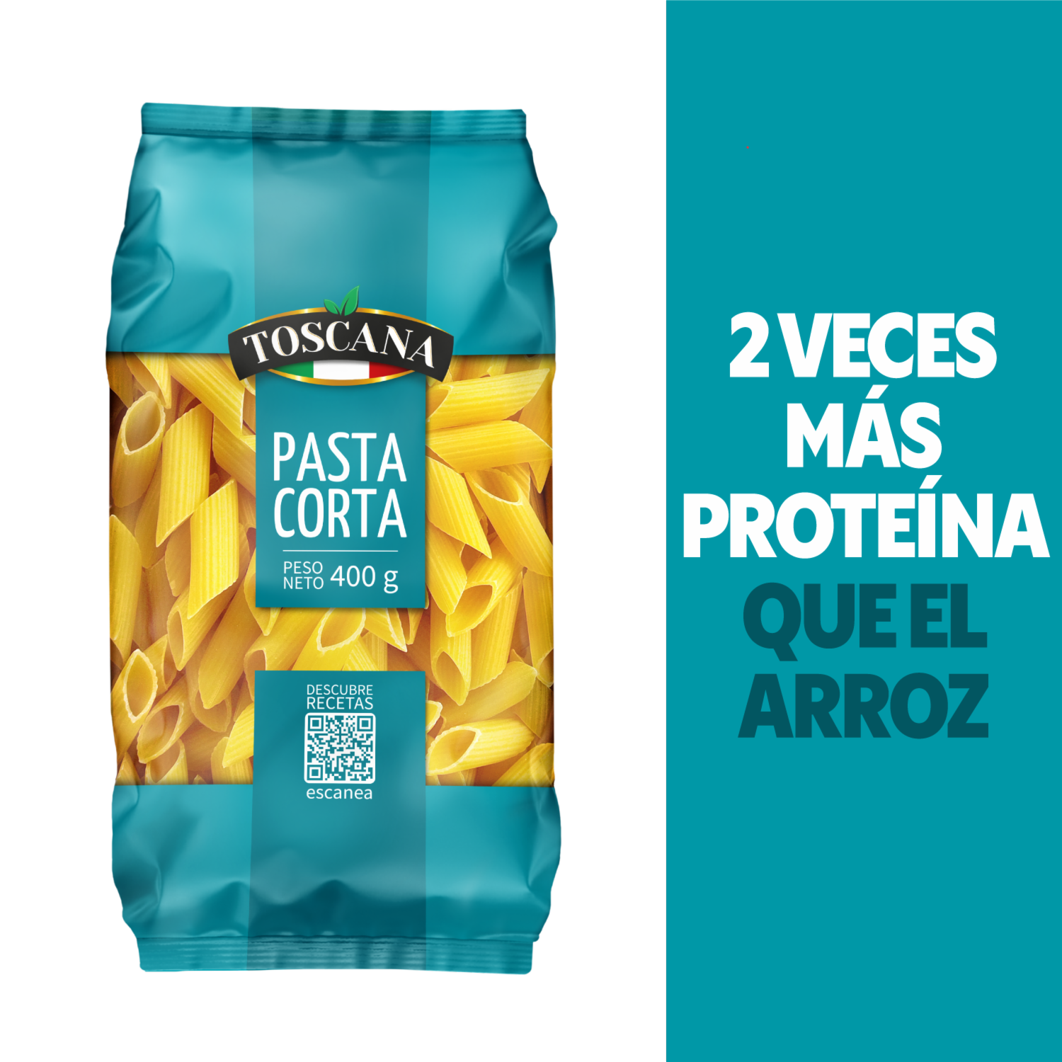Fideo Pluma Grande TOSCANA 400 G