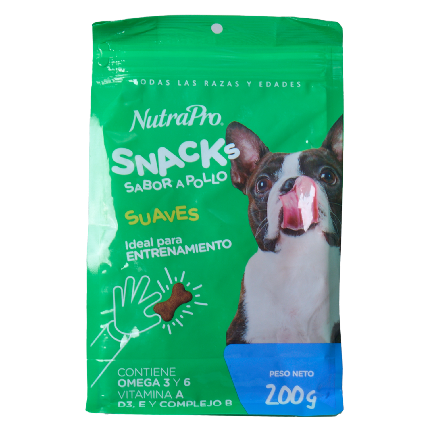 Snack Para Perros Suaves Sabor A Pollo NUTRAPRO 200 G