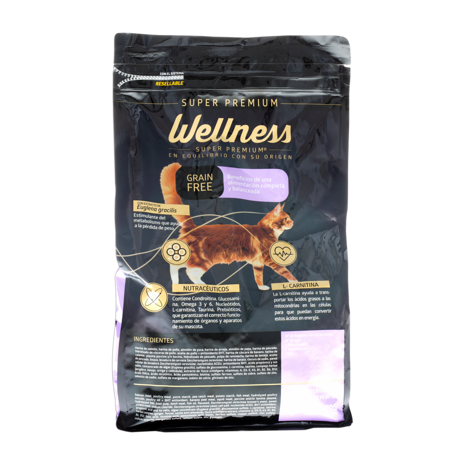Alimento Para Gatos Esterilizados WELLNESS 1500 G