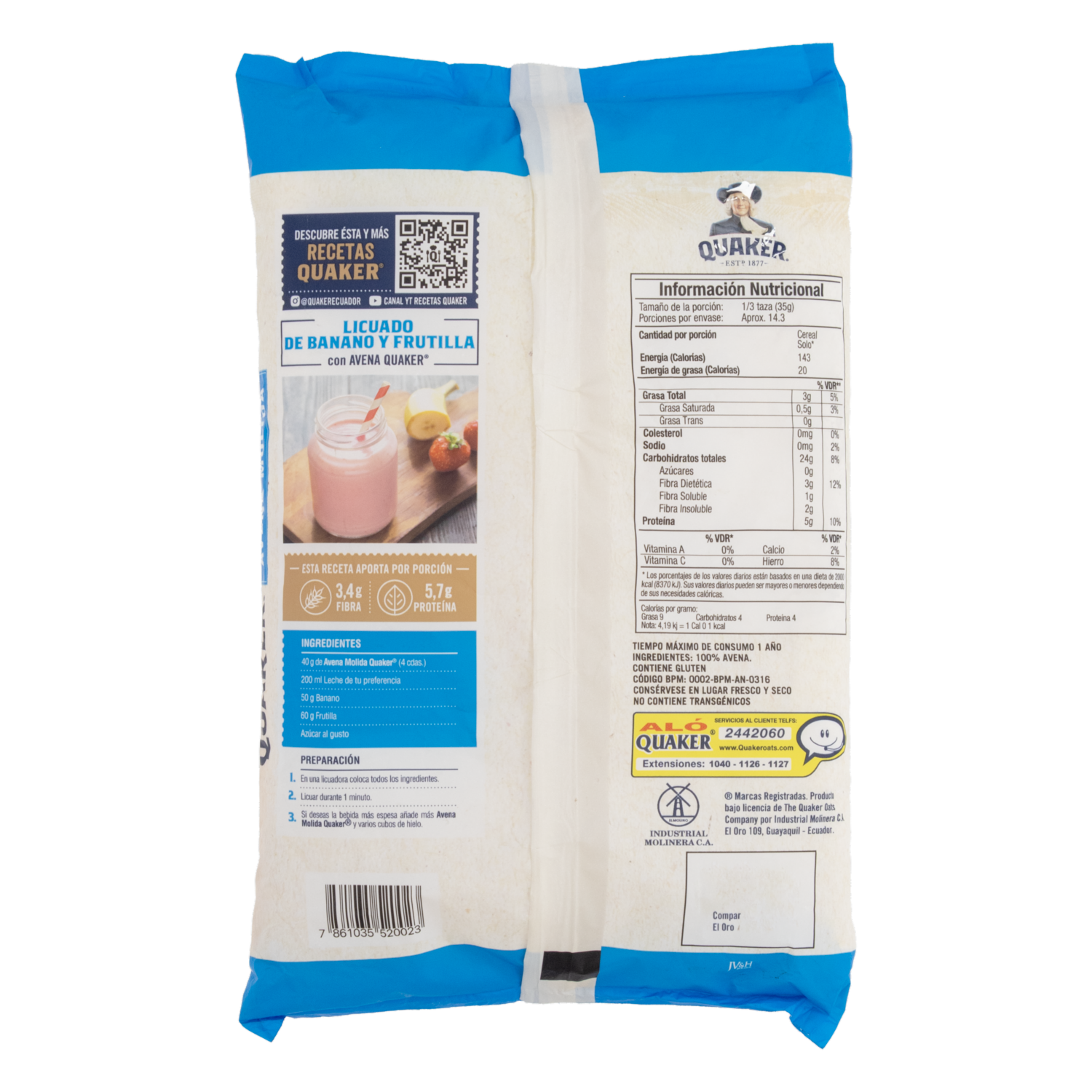 Avena Molida QUAKER 500 G