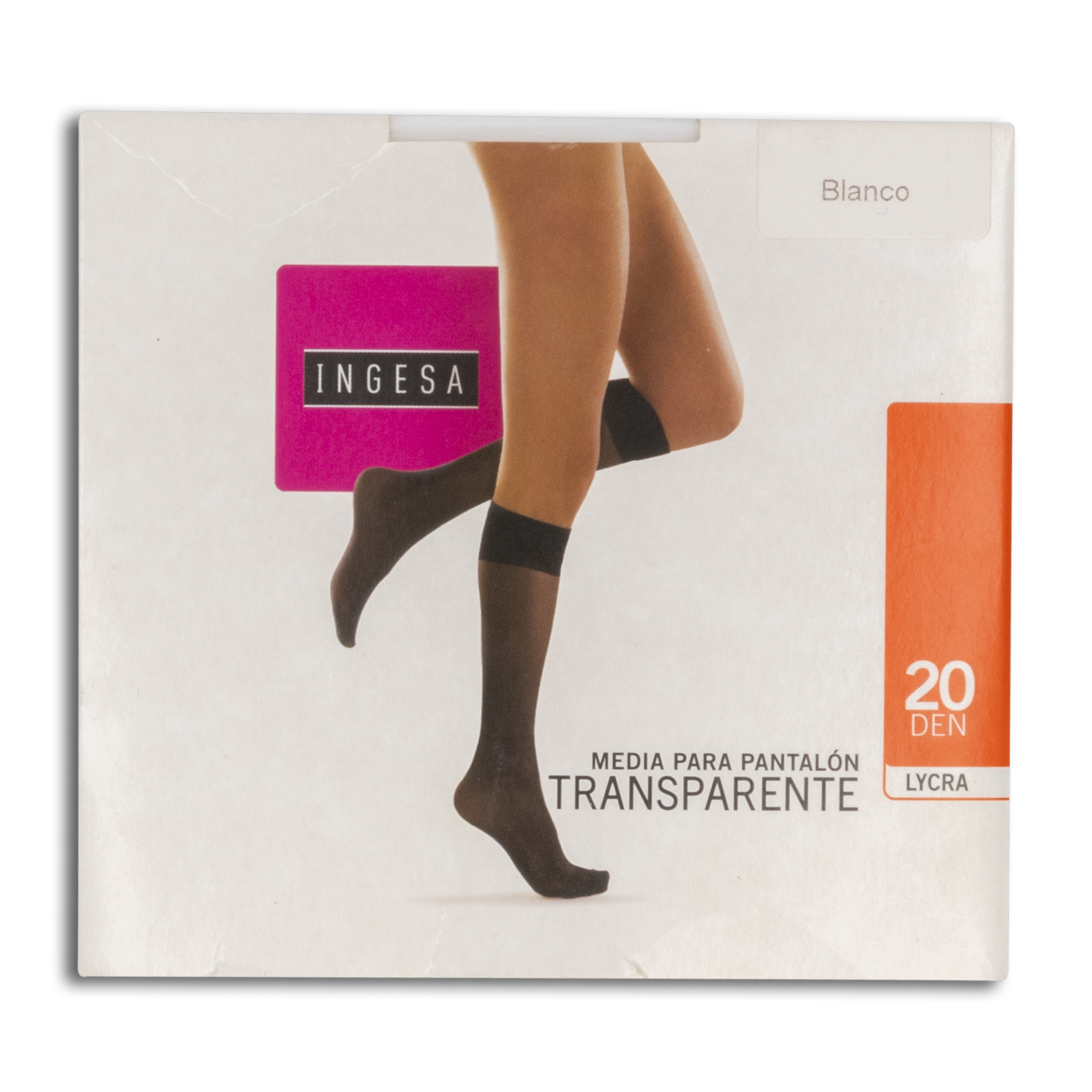 Medias Para Pantalón Lycra Transparente Negro Verde 20 Den INGESA
