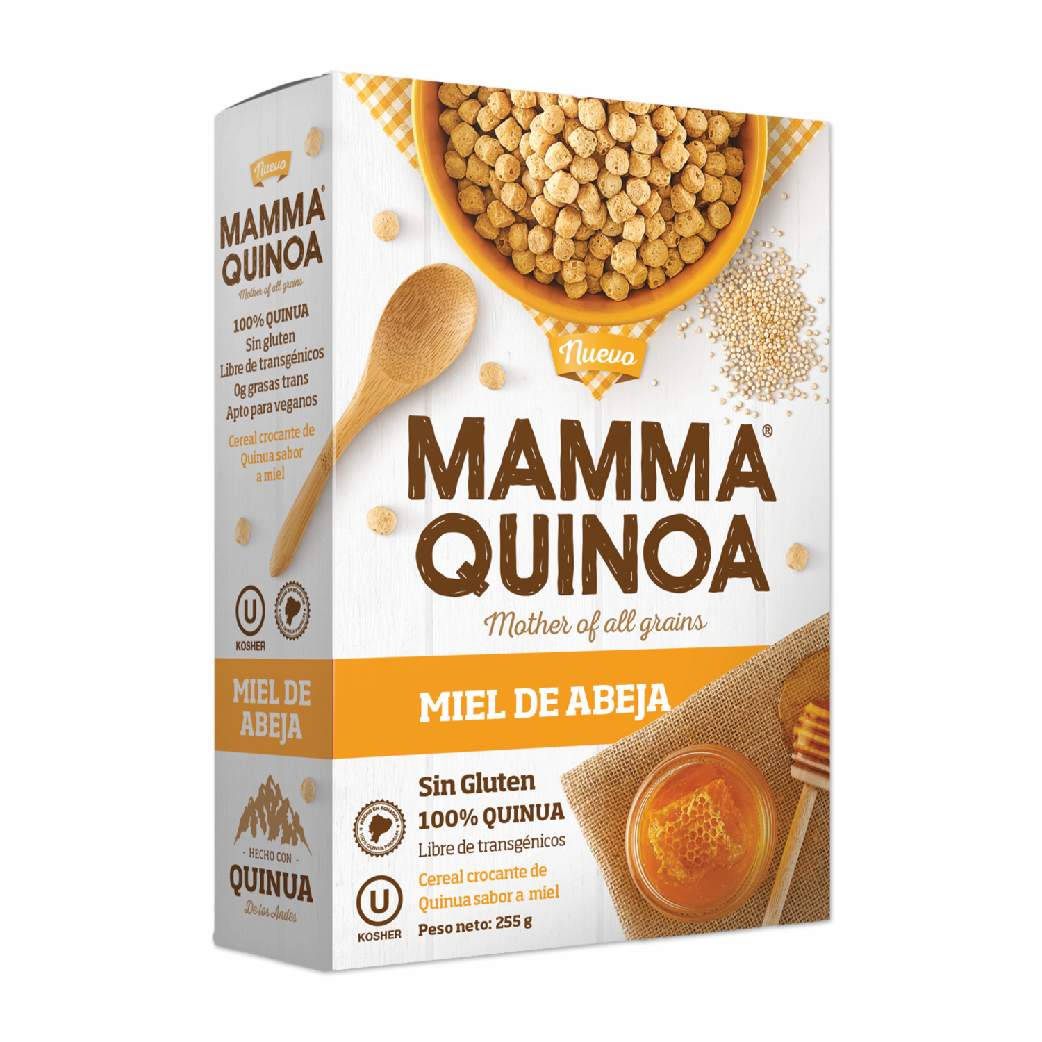 Barra Energética Quinoa Cereal Miel Abeja MAMMA QUINOA 255 g