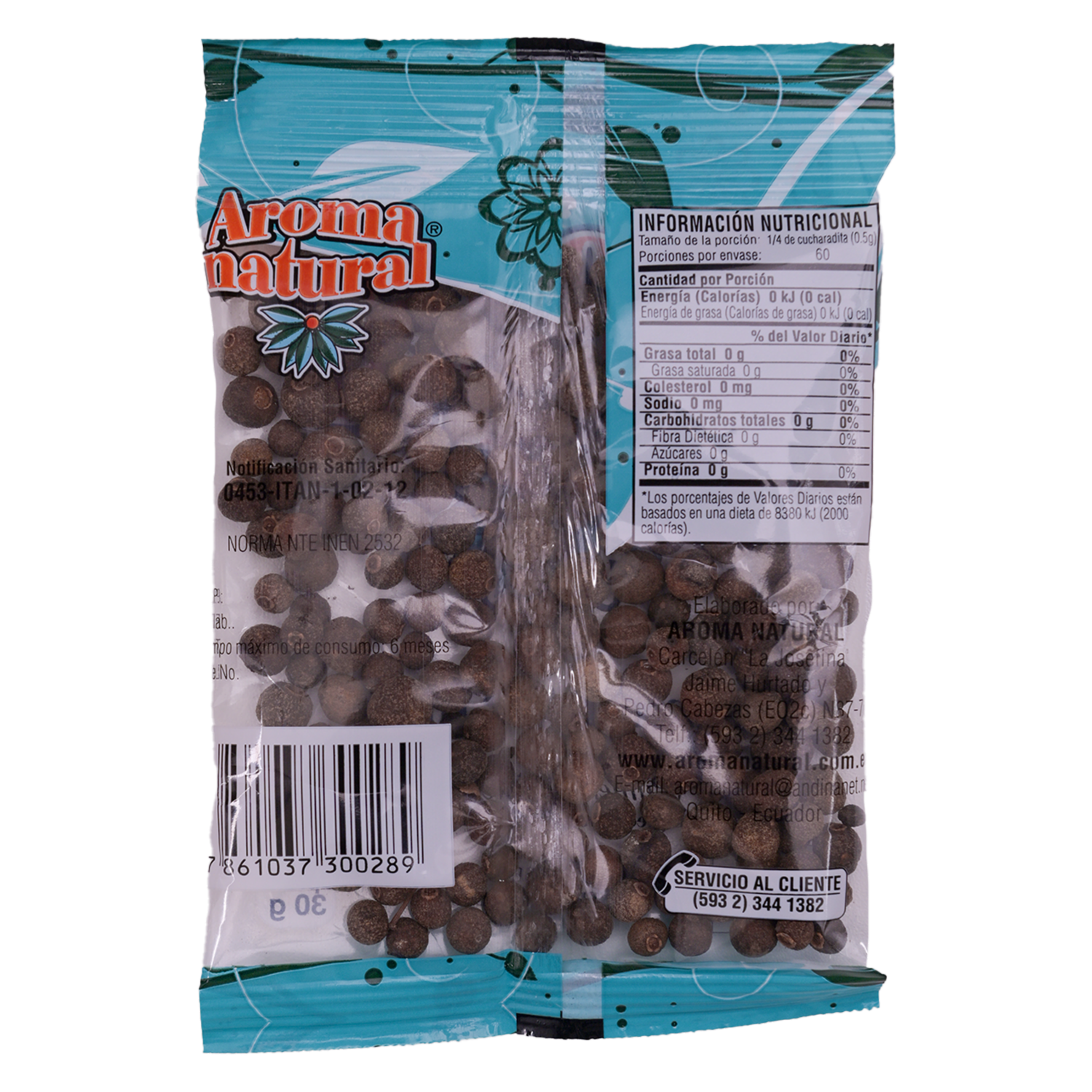 Pimienta Natural AROMA NATURAL 30 G