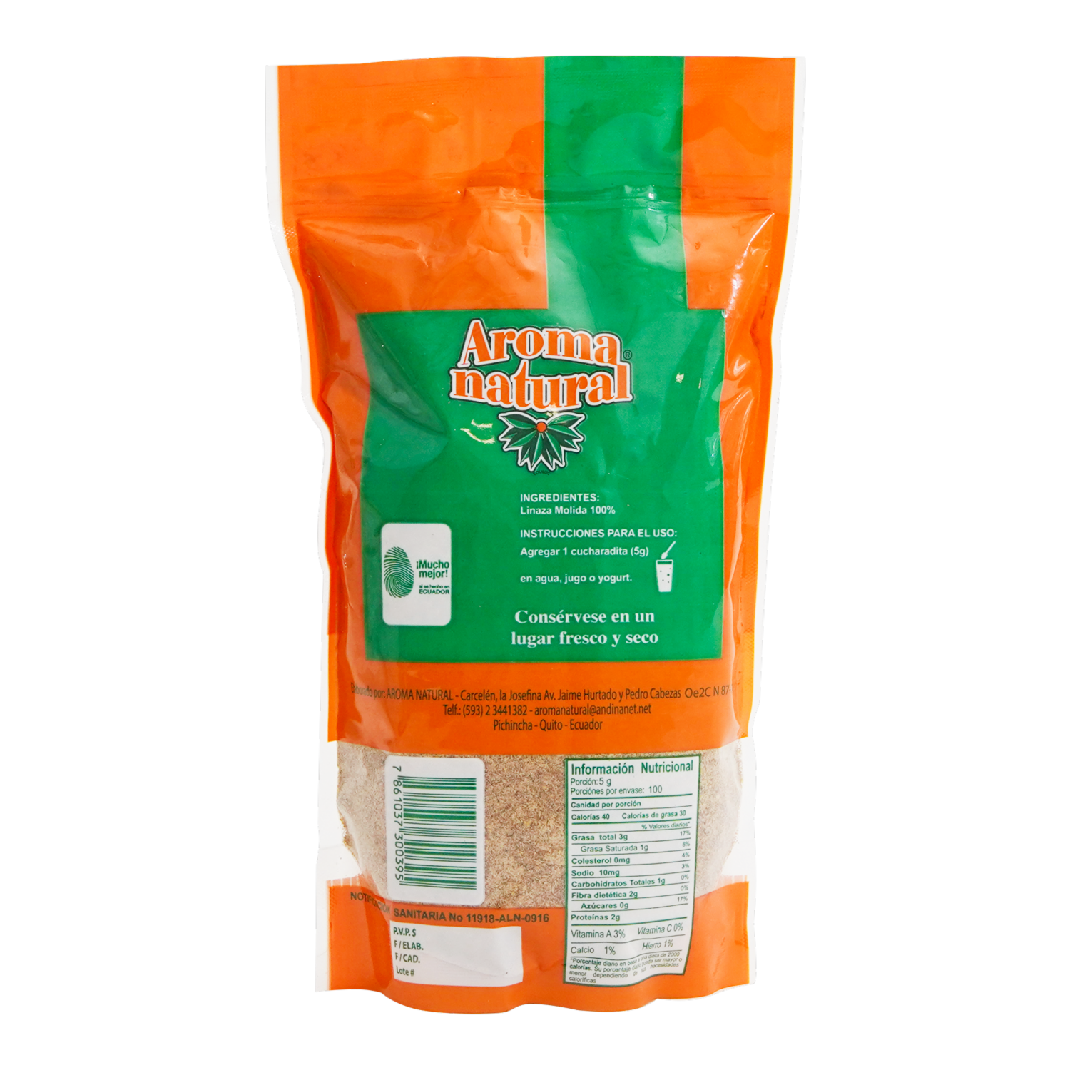 Linaza Molida AROMA NATURAL 500 G