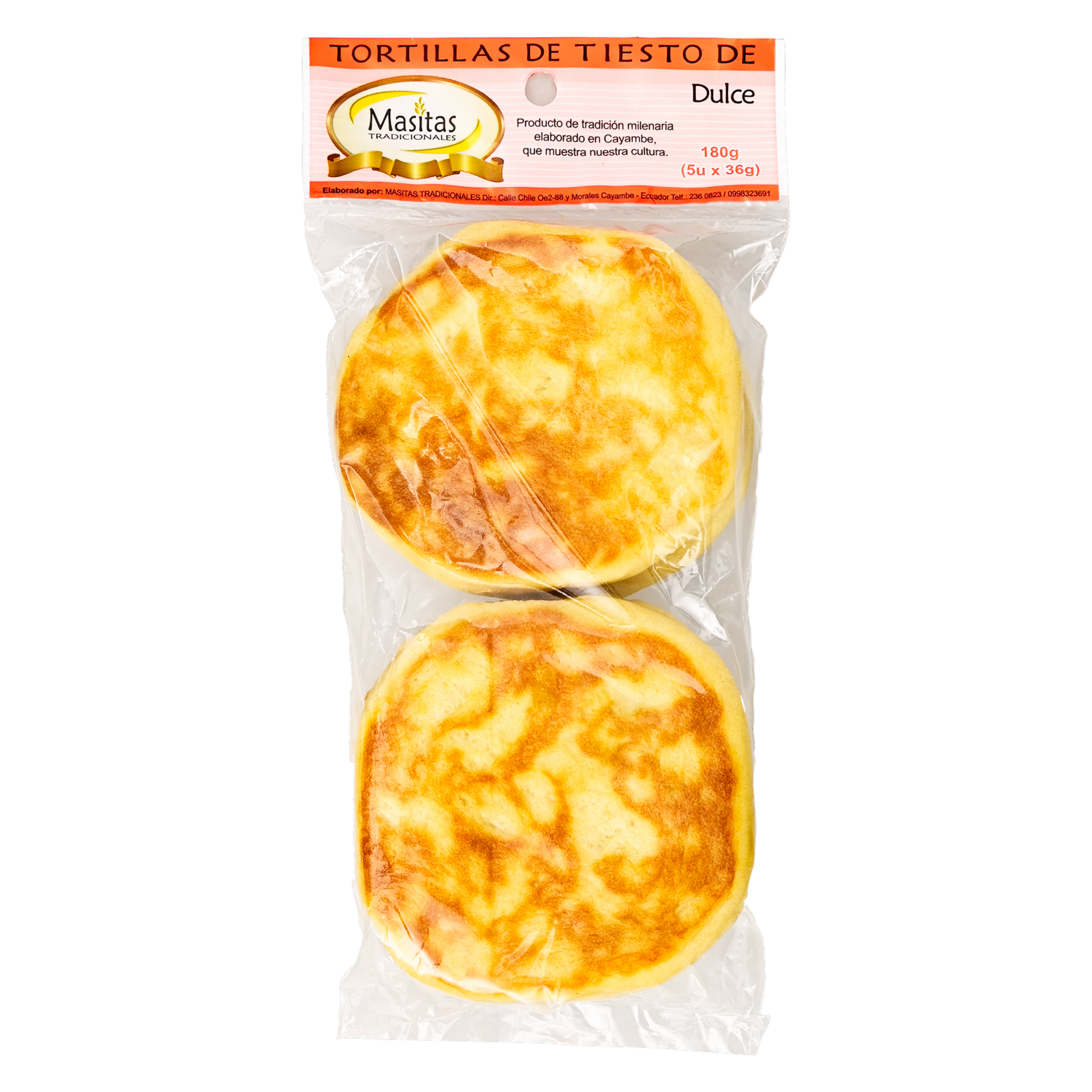 Tortillas Dulces De Tiesto MASITAS TRADICIONALES 180g