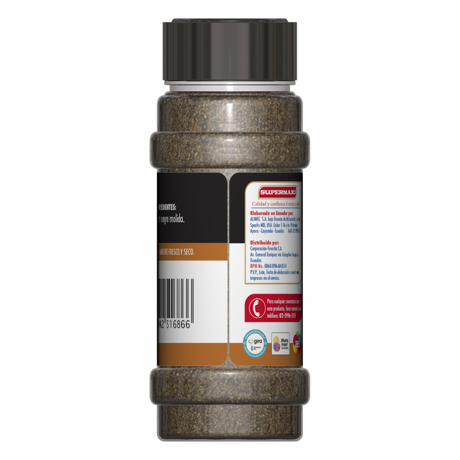 Pimienta Negra Premium SUPERMAXI 65 G