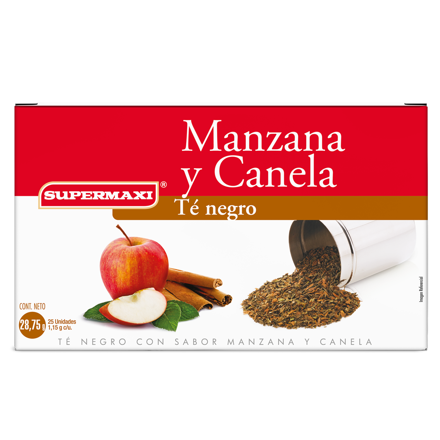 Infusión De Manzana Con Canela SUPERMAXI 25 X 1.15 Gr