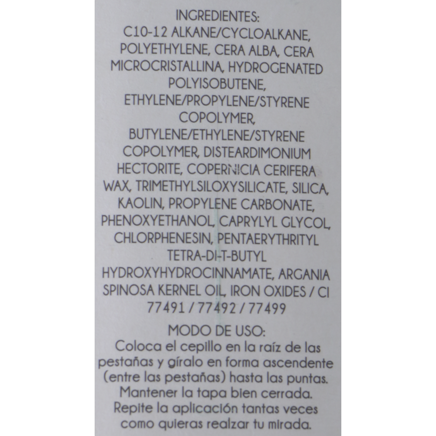 Máscara De Pestañas Color Negro JOIA Unidad