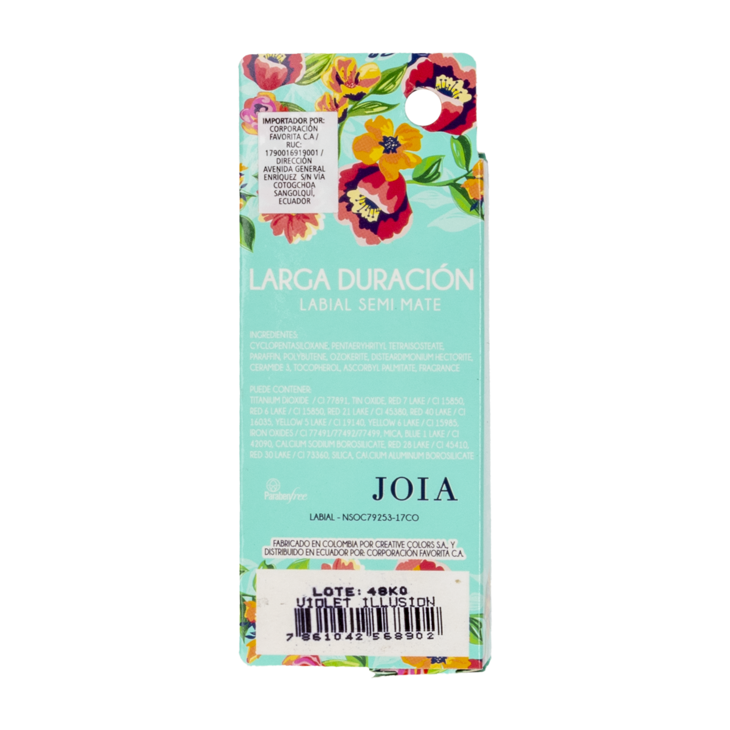 Labial En Barra Violet Illusion JOIA Unidad